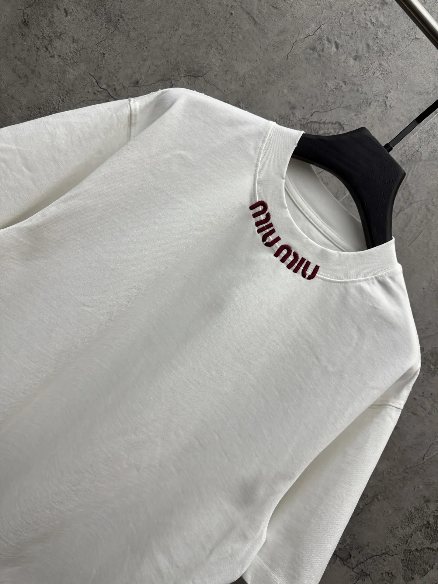 Logo Embroidered Cotton Jersey T-Shirt D19013871 — view 3