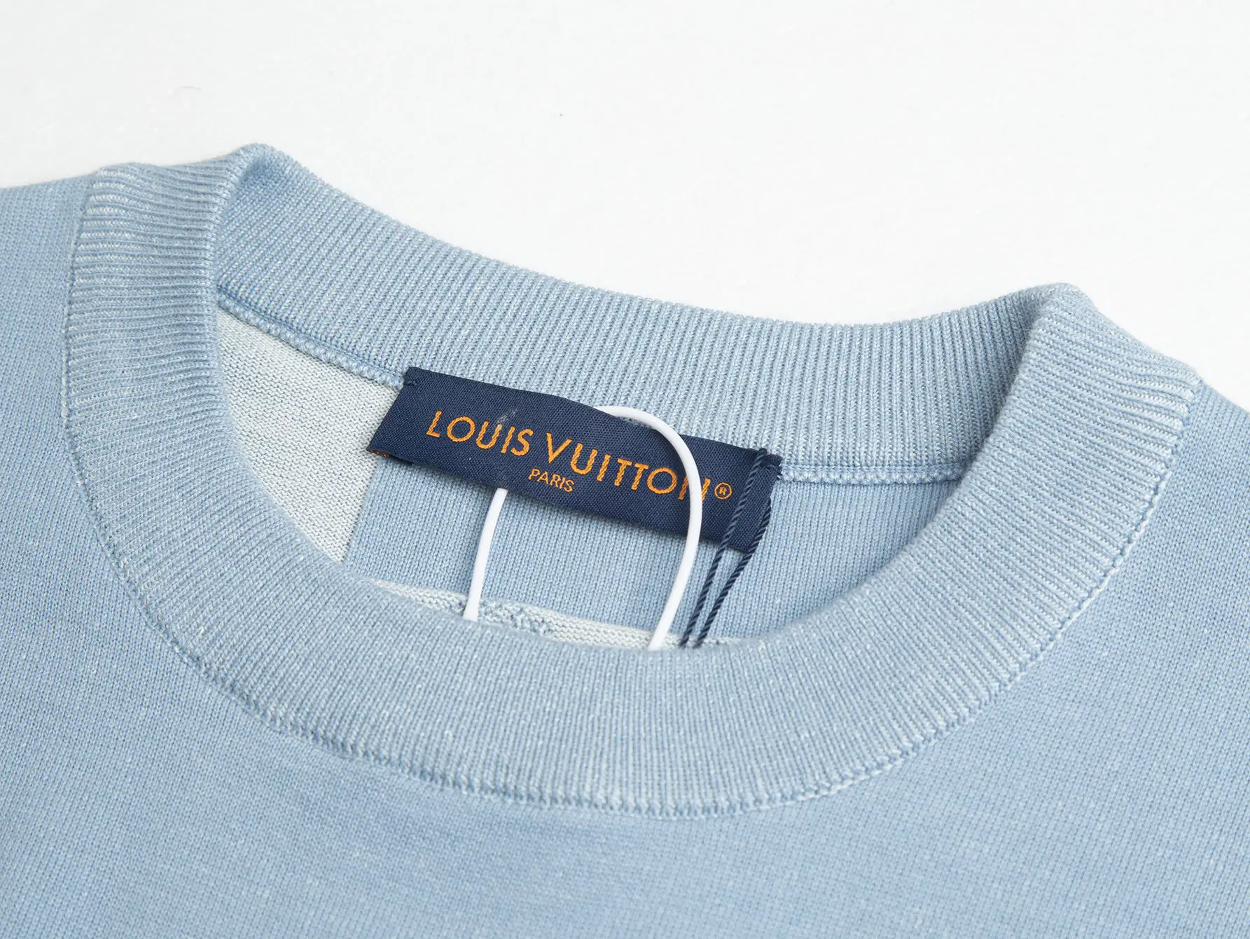 Monogram Patchwork Wool-Blend Knit T-Shirt D19011059 — view 6