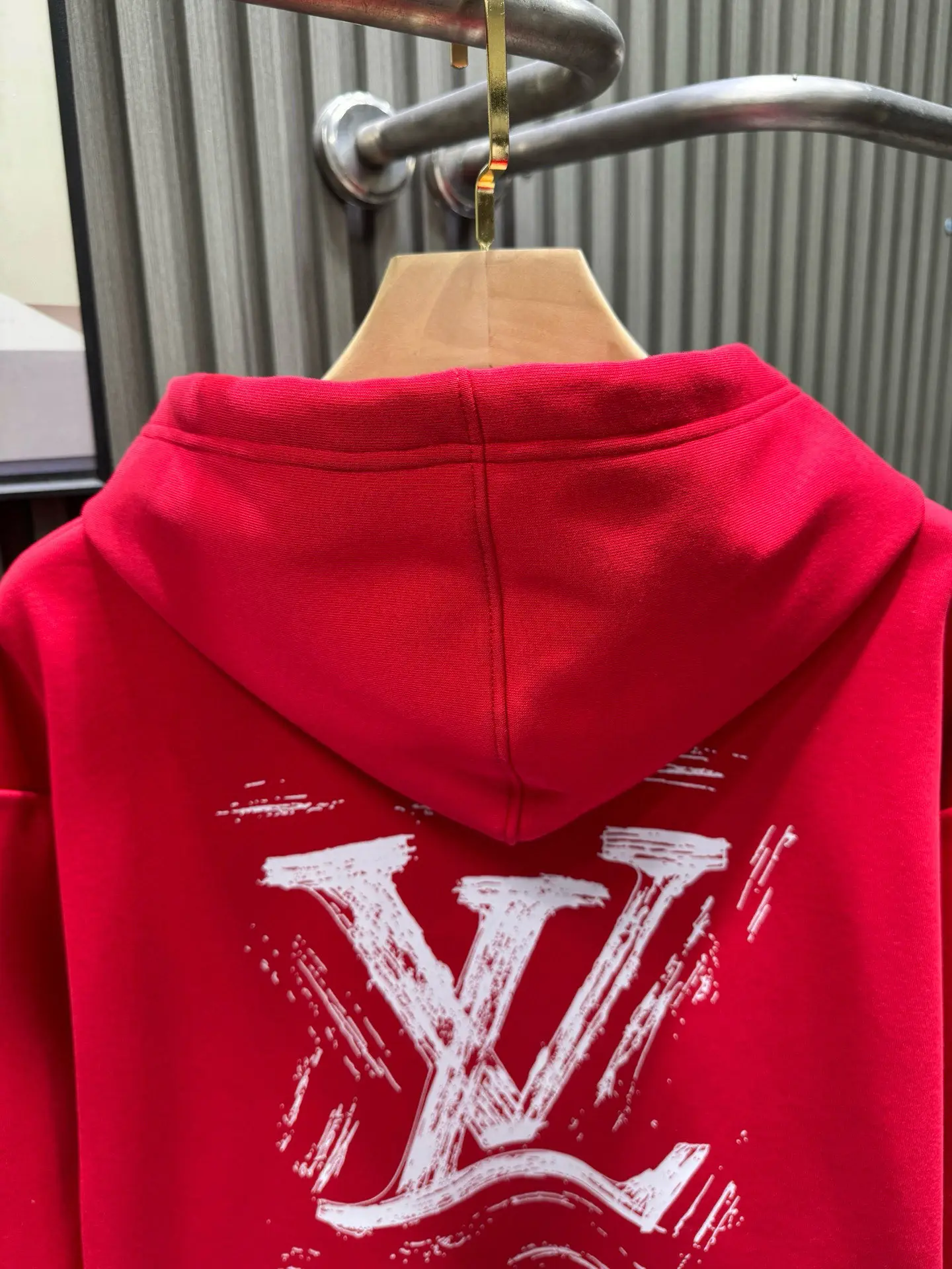 Logo Print Cotton-Blend Fleece Hoodie D19014133 — view 4