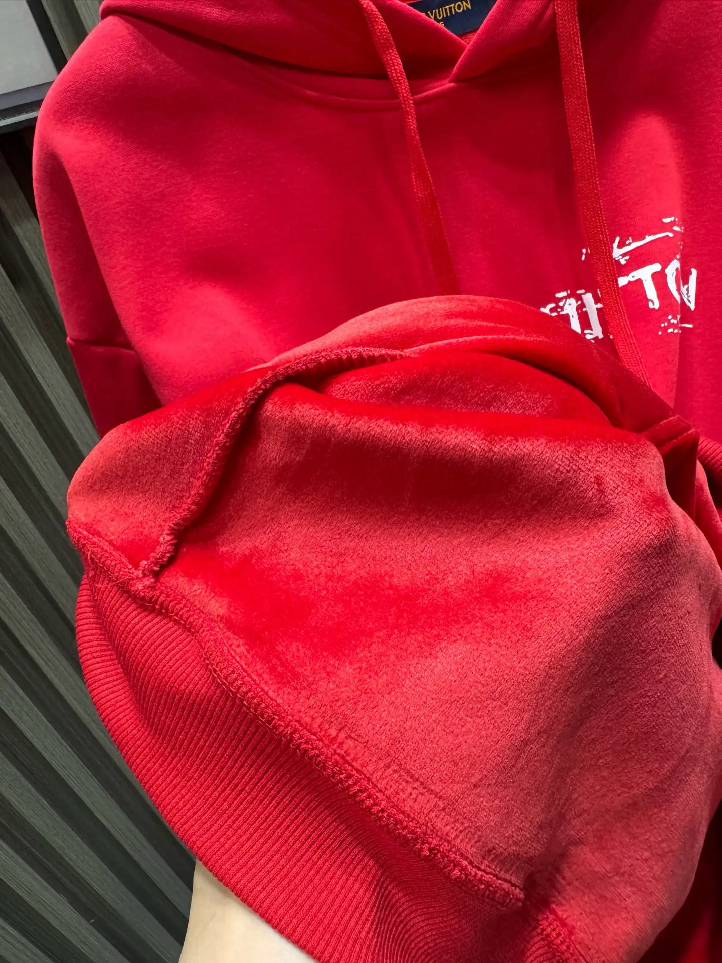 Logo Print Cotton-Blend Fleece Hoodie D19014133 — view 10