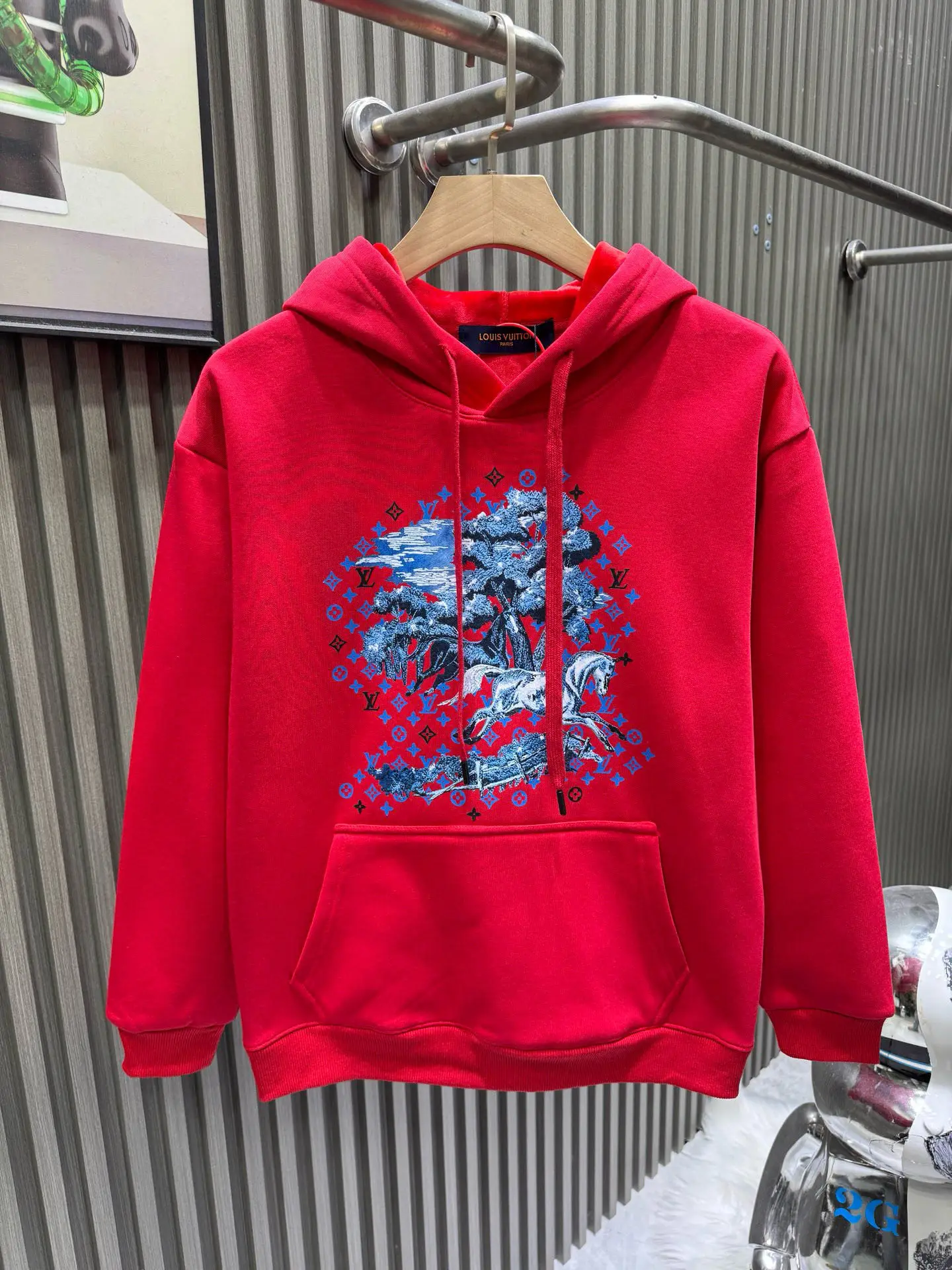Monogram Horse Graphic Cotton Hoodie D19014134