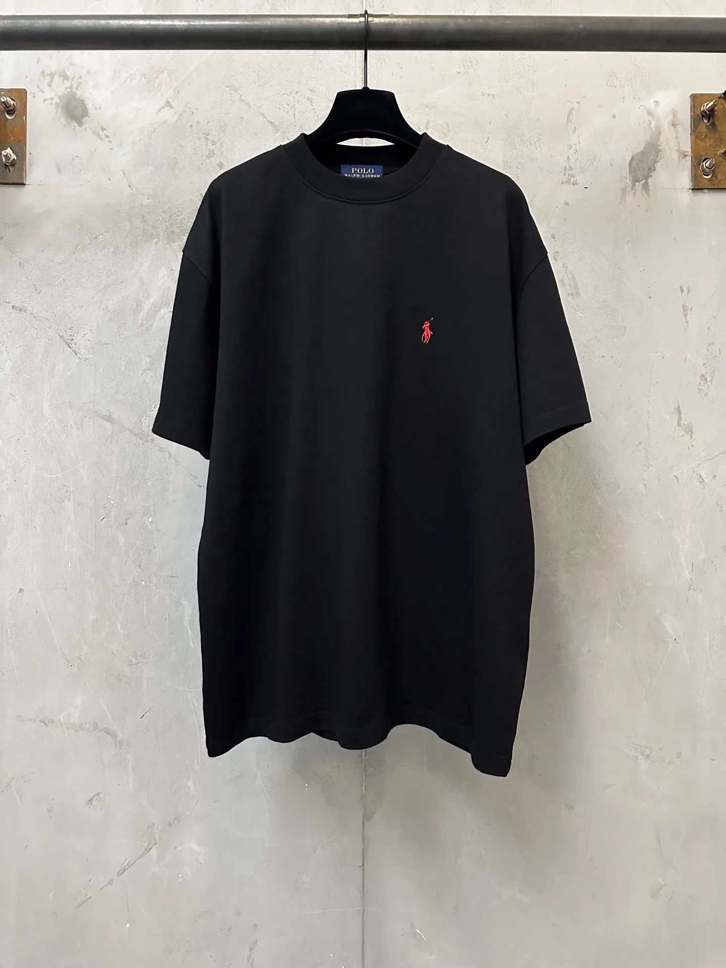 Embroidered Pony Heavyweight Cotton T-Shirt D19011176