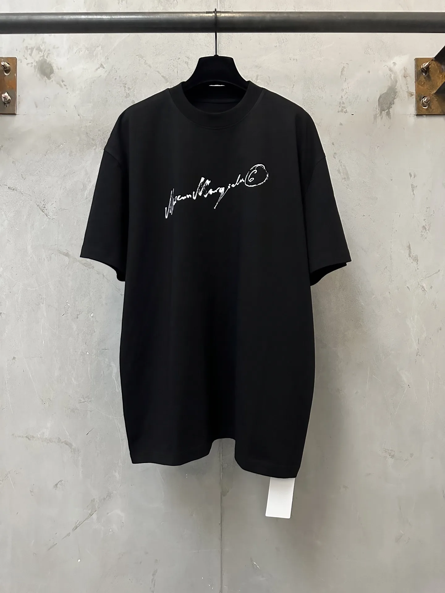MM6 Maison Margiela Handwritten Logo Cotton T-Shirt D19011175
