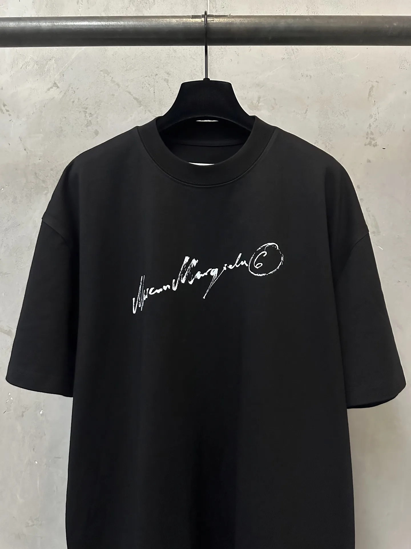 MM6 Maison Margiela Handwritten Logo Cotton T-Shirt D19011175 — view 3