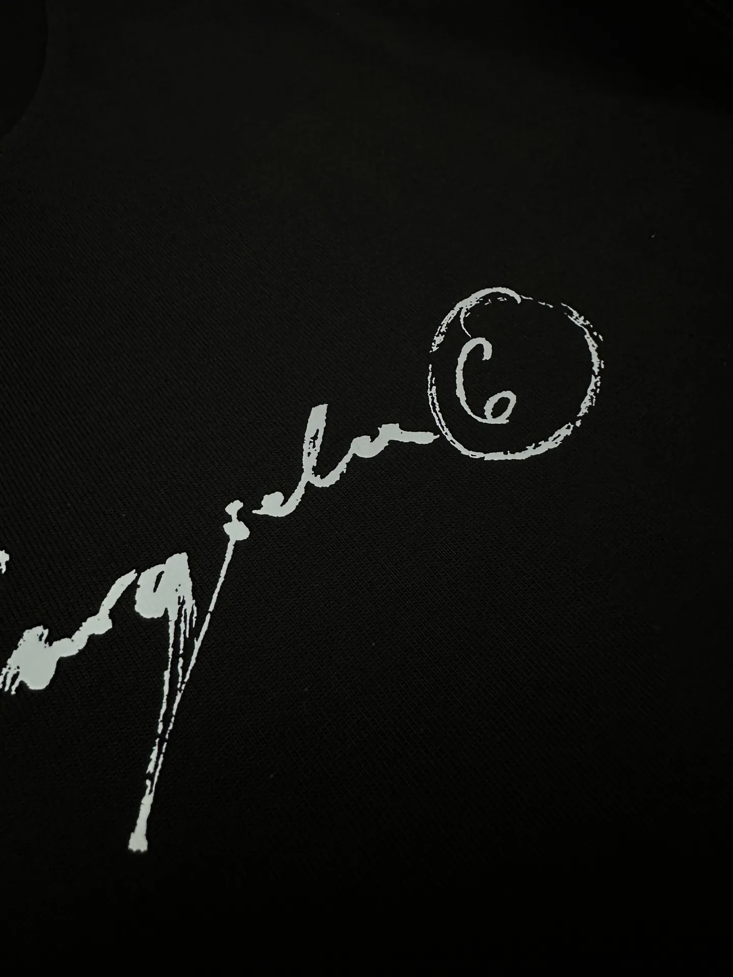 MM6 Maison Margiela Handwritten Logo Cotton T-Shirt D19011175 — view 8