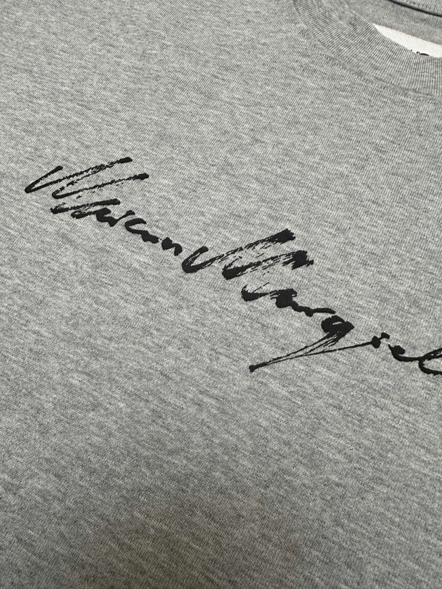 MM6 Handwritten Logo Heavyweight Cotton T-Shirt D19011174 — view 7