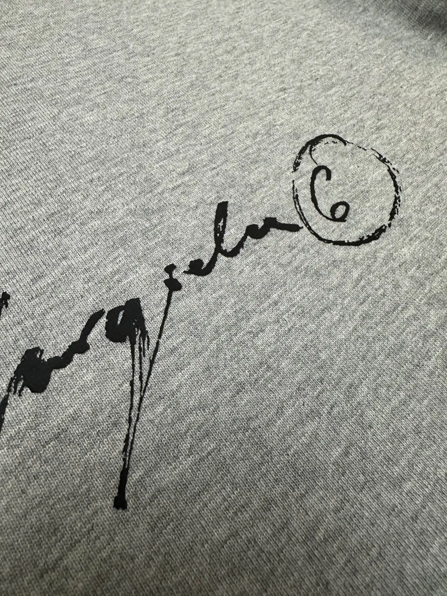 MM6 Handwritten Logo Heavyweight Cotton T-Shirt D19011174 — view 8