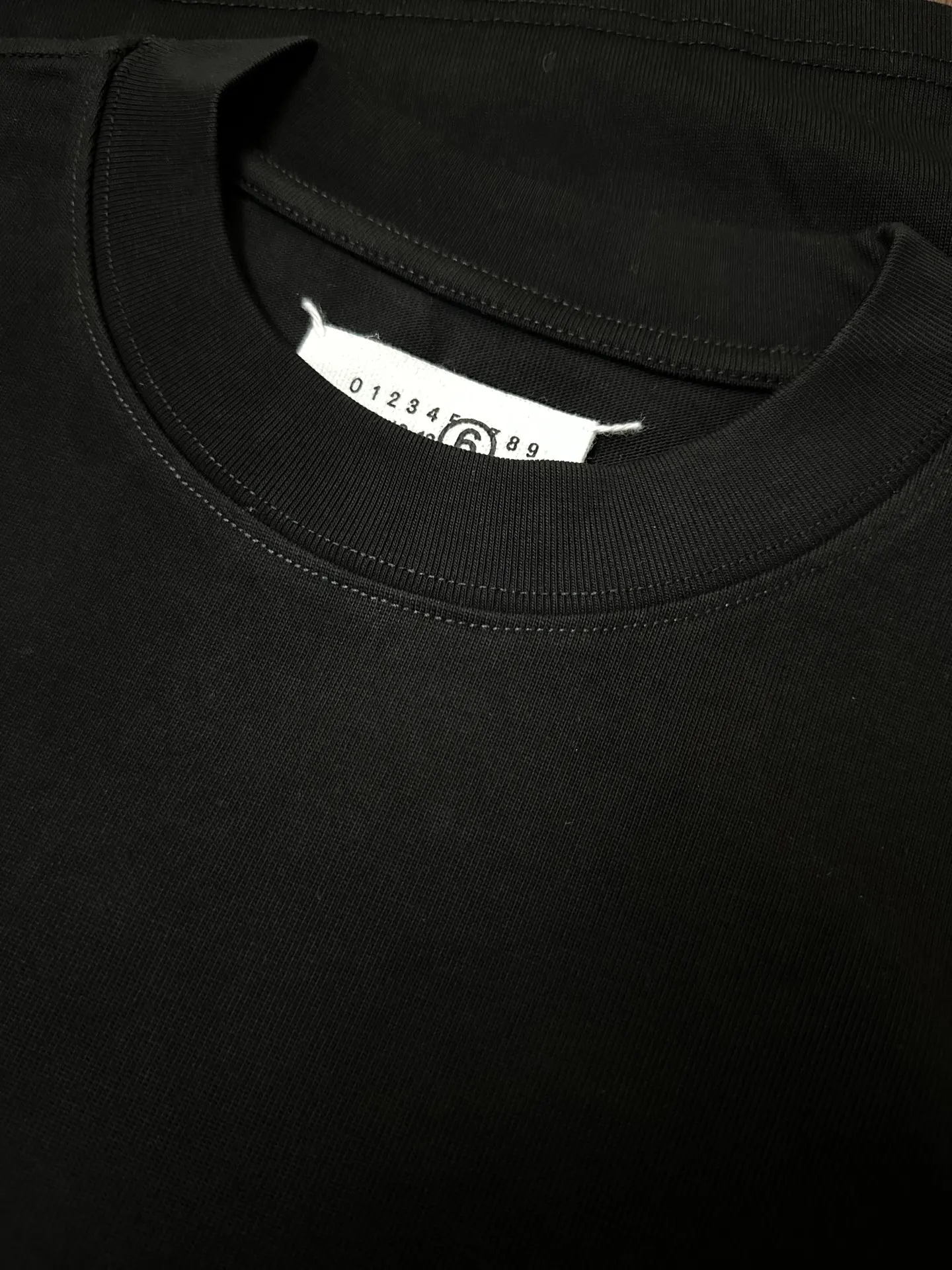 MM6 Maison Margiela Logo Embroidered Heavyweight T-Shirt D19011164 — view 6