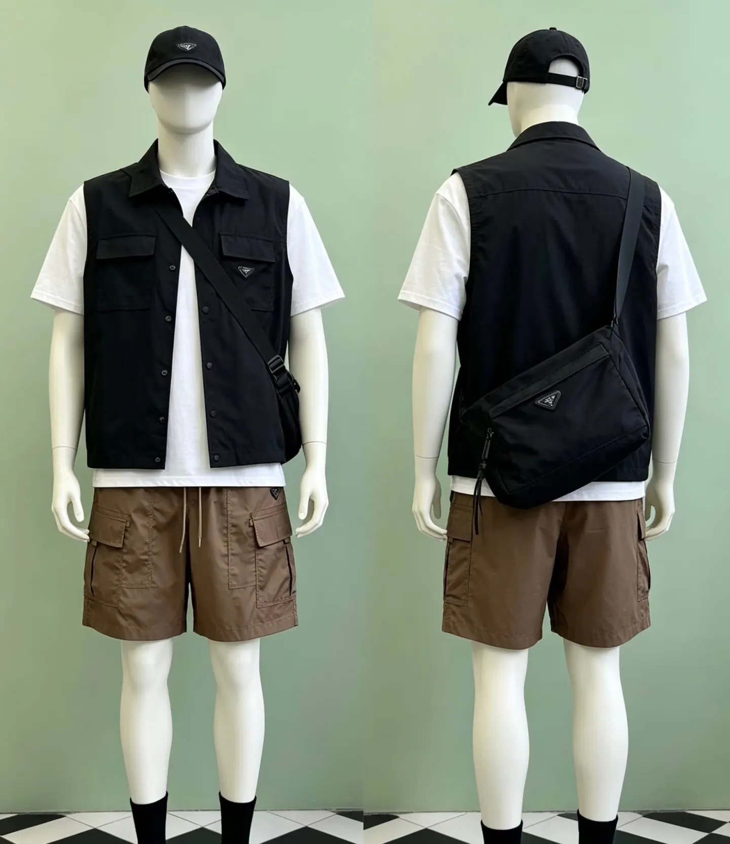 Logo-Plaque Re-Nylon Utility Vest D19515815