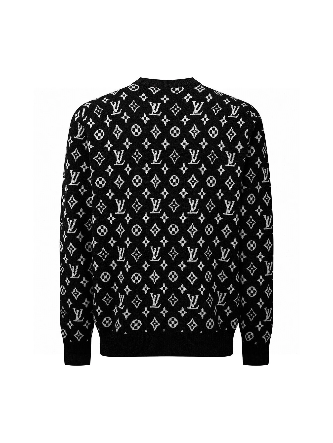 Monogram Jacquard Wool Crew-Neck Sweater D19516051 — view 2