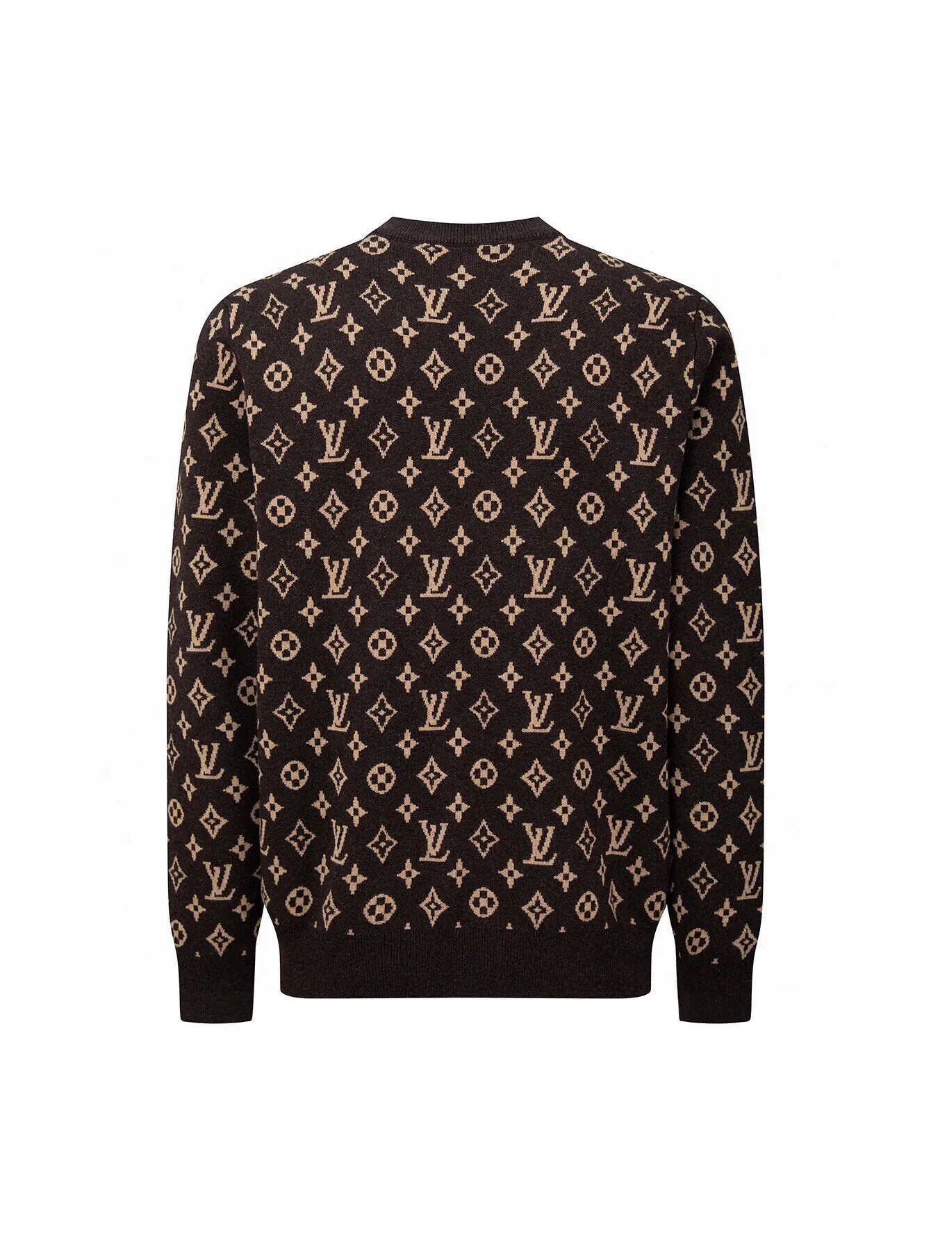 Monogram Jacquard Wool Crew-Neck Sweater D19516050 — view 2