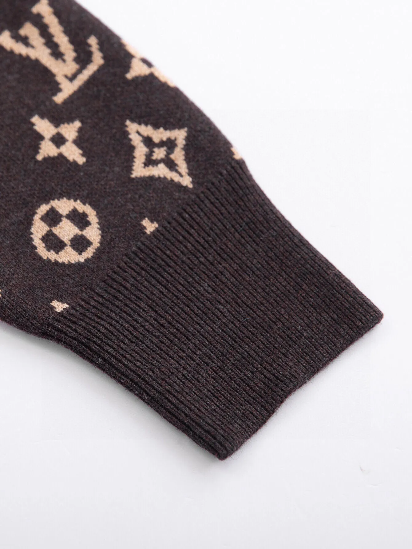 Monogram Jacquard Wool Crew-Neck Sweater D19516050 — view 7