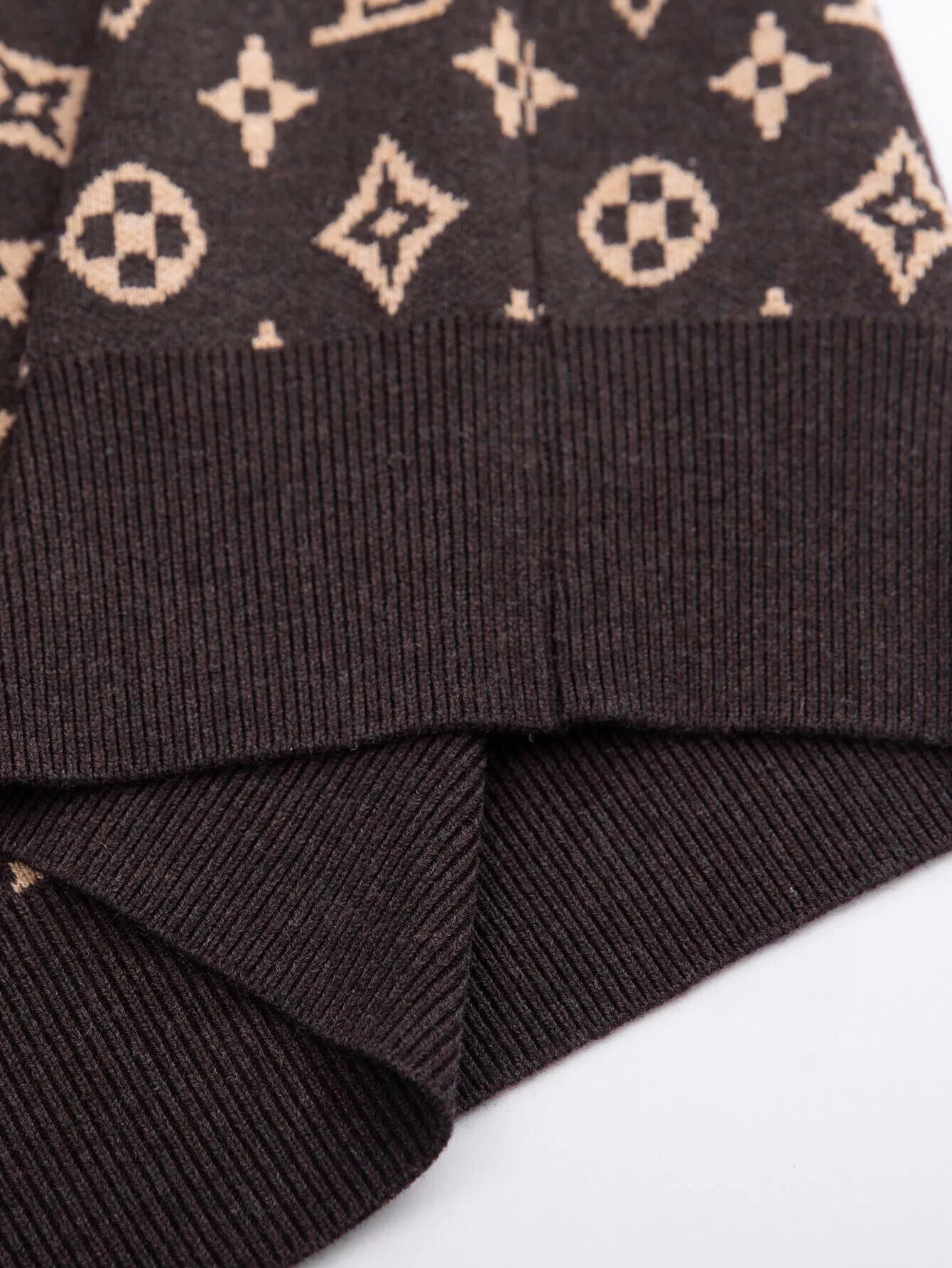 Monogram Jacquard Wool Crew-Neck Sweater D19516050 — view 9