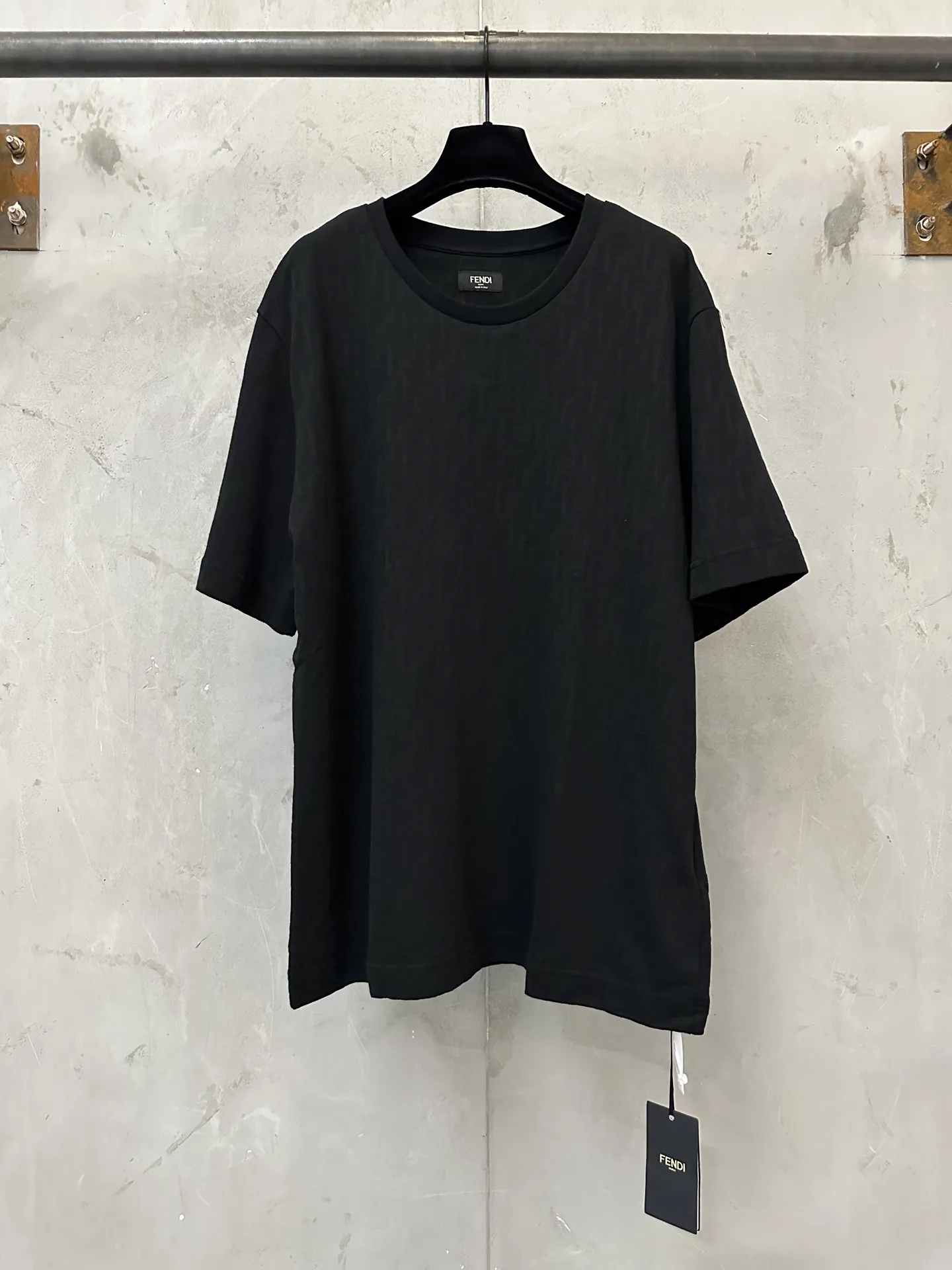 FF Monogram Jacquard Cotton T-Shirt D19523752