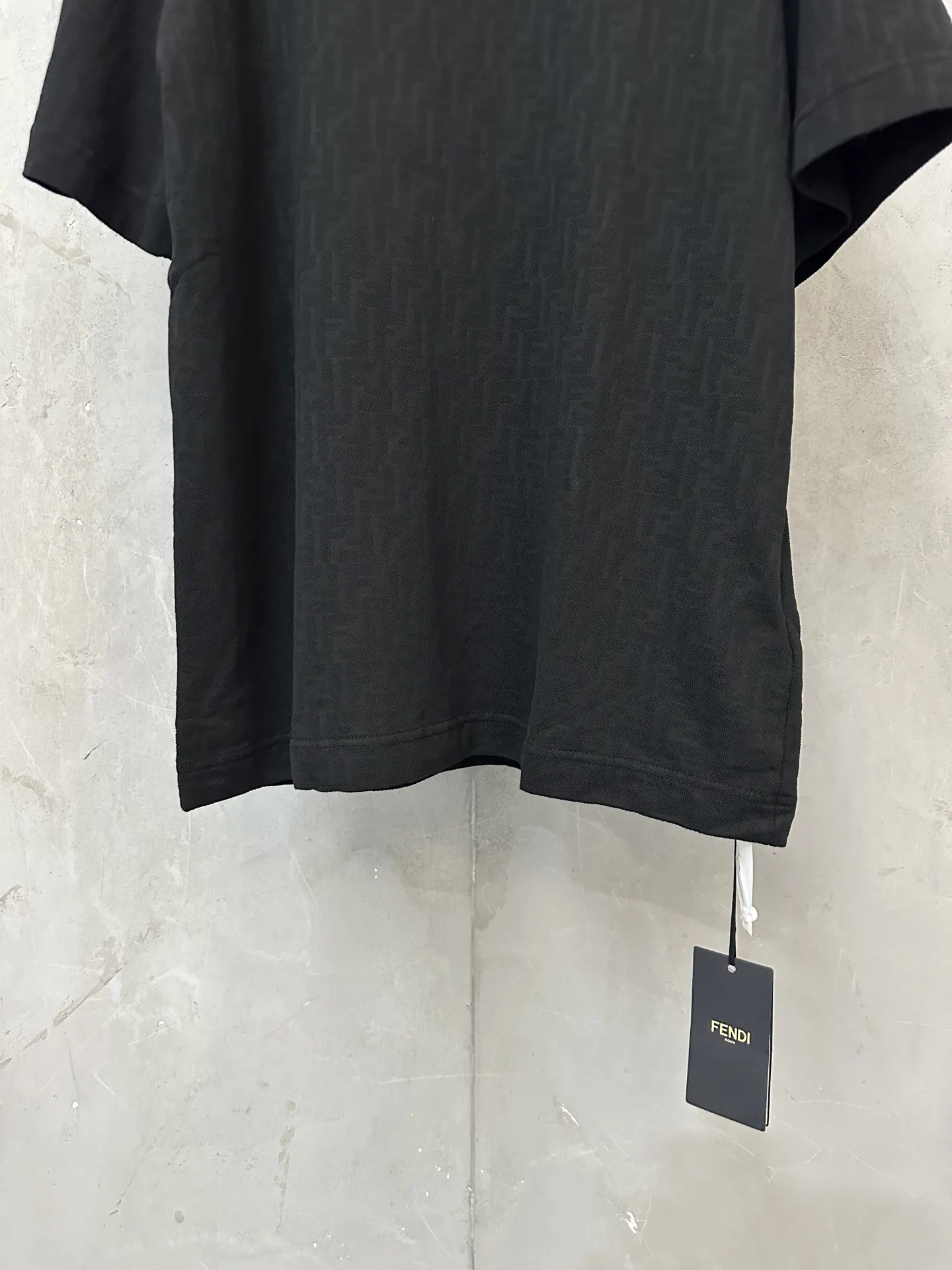 FF Monogram Jacquard Cotton T-Shirt D19523752 — view 4