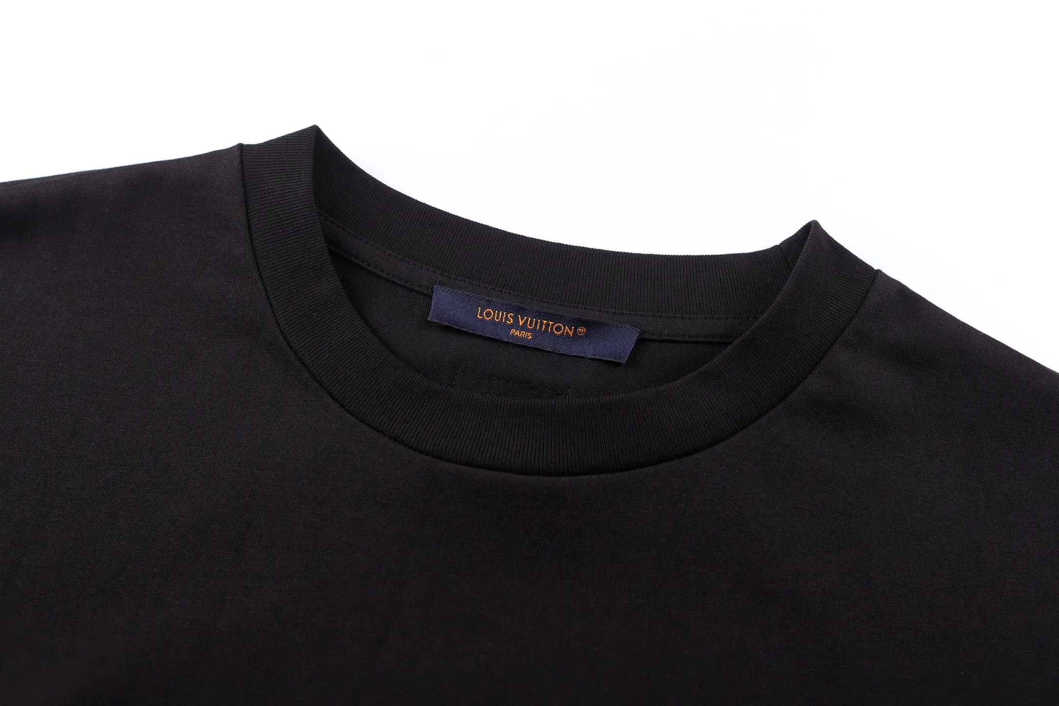 Sequin Logo Embroidered Cotton T-Shirt D19513842 — view 3
