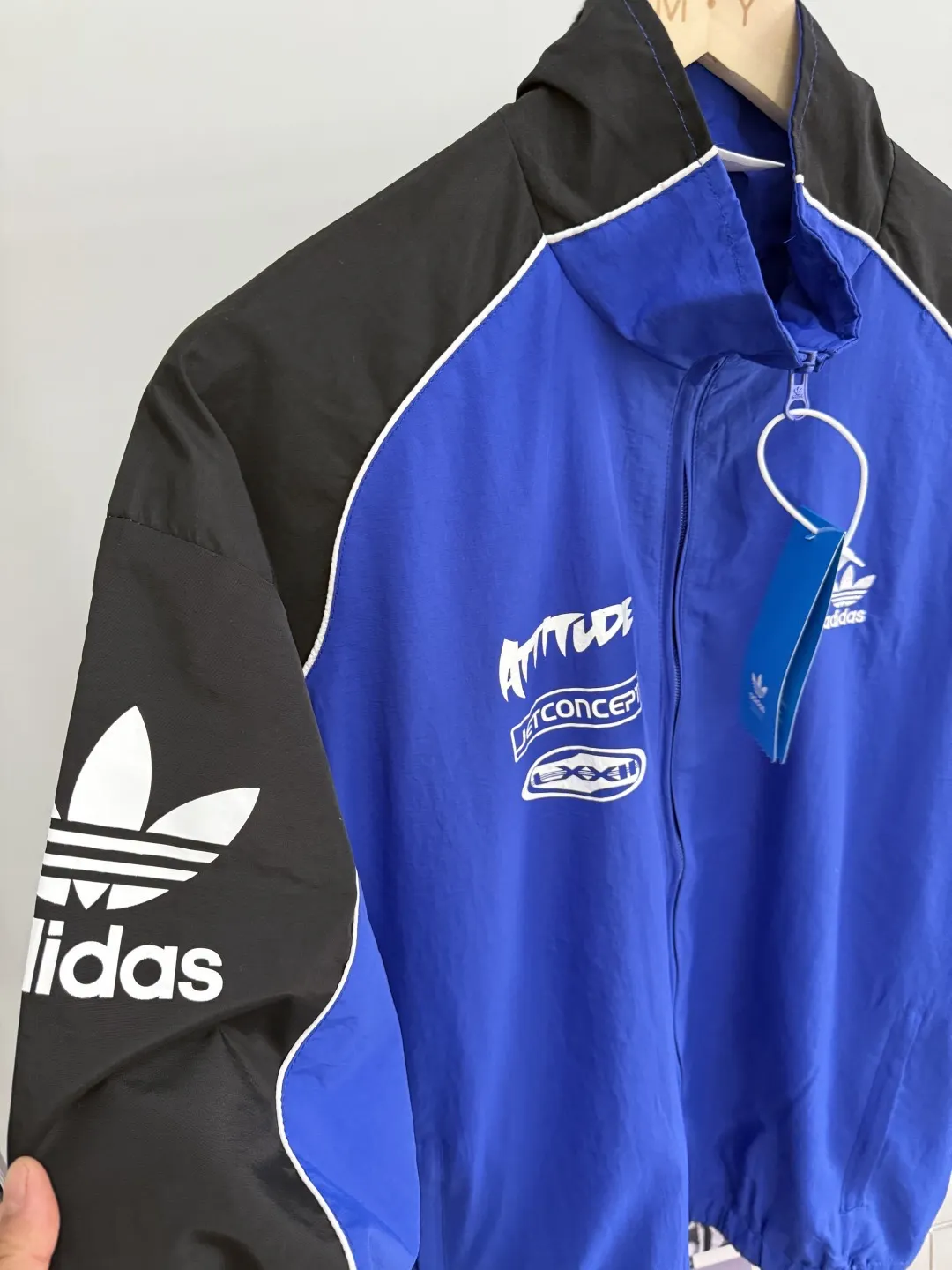 Logo-Print Color-Block Track Jacket D19513999 — view 2