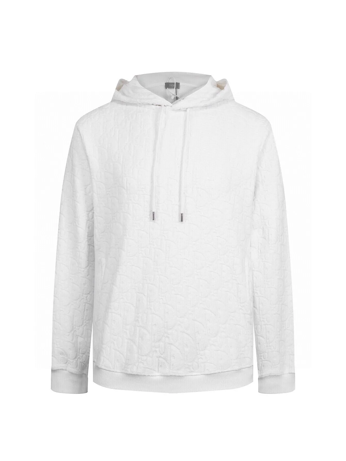 Oblique Jacquard Terry Cotton Hoodie D19516072 — view 2