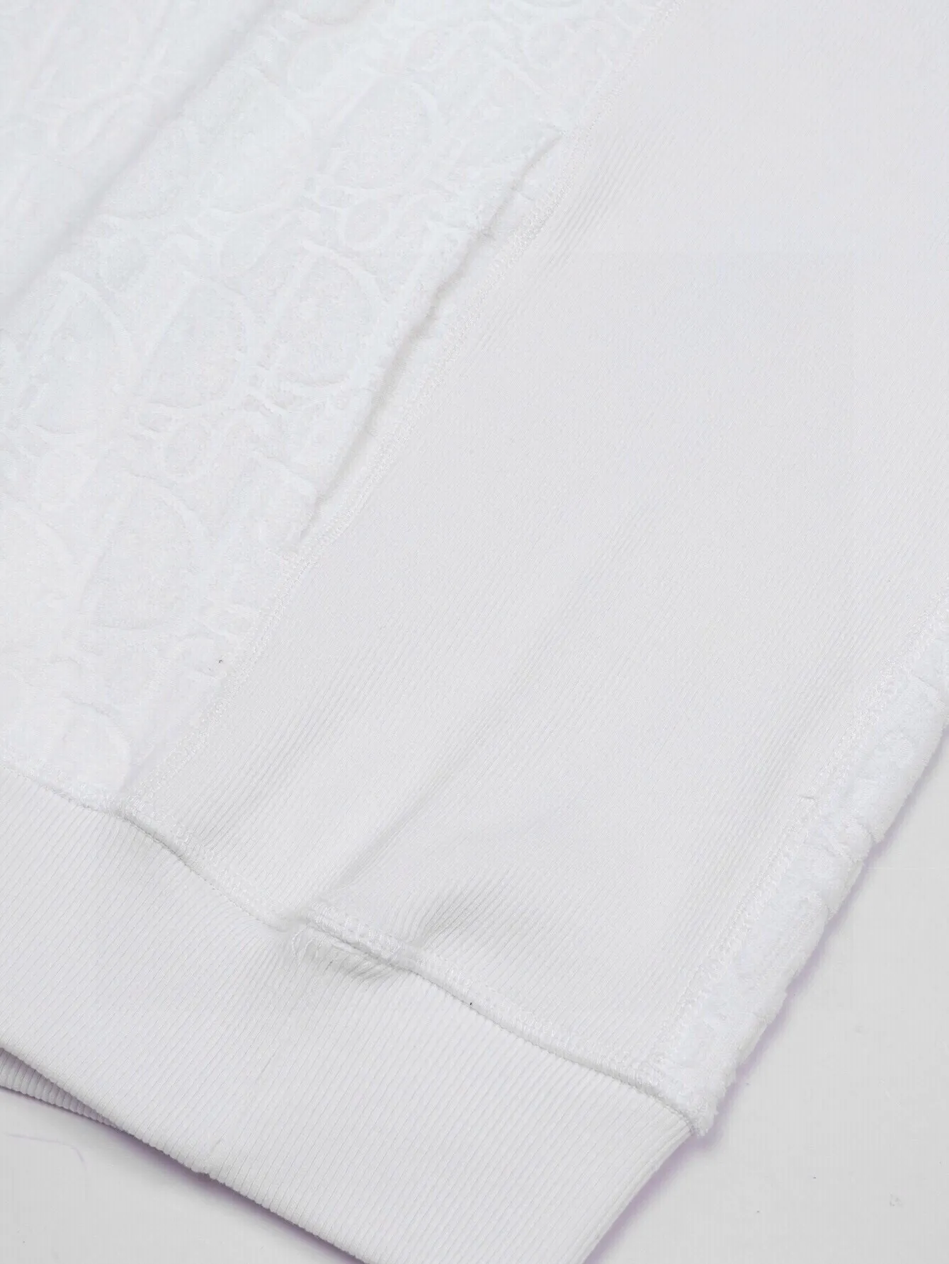 Oblique Jacquard Terry Cotton Hoodie D19516072 — view 7