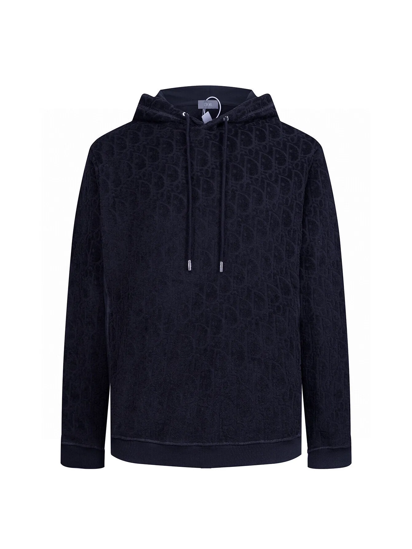 Oblique Terry Cotton Jacquard Hoodie D19516071 — view 2