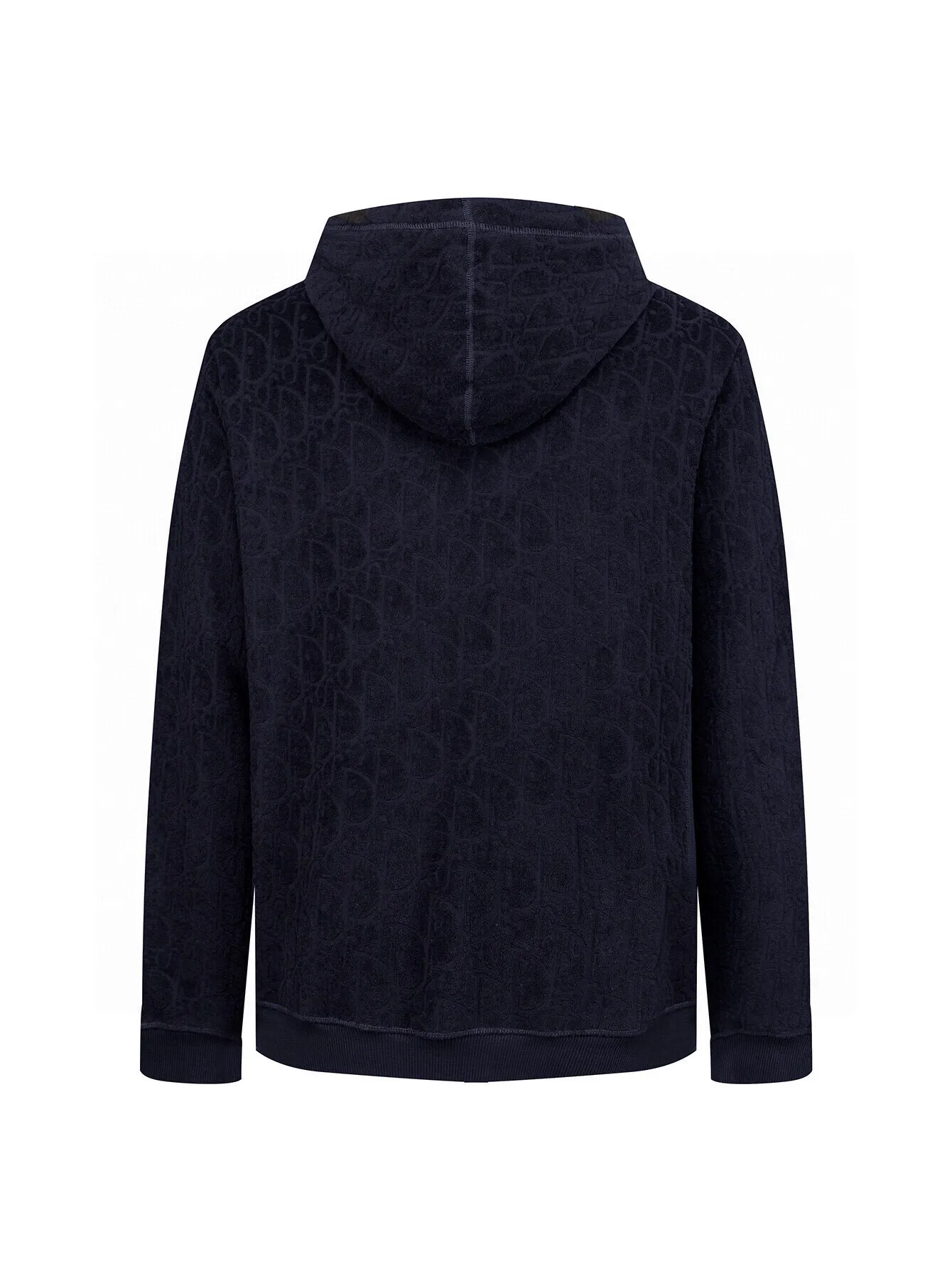 Oblique Terry Cotton Jacquard Hoodie D19516071 — view 3