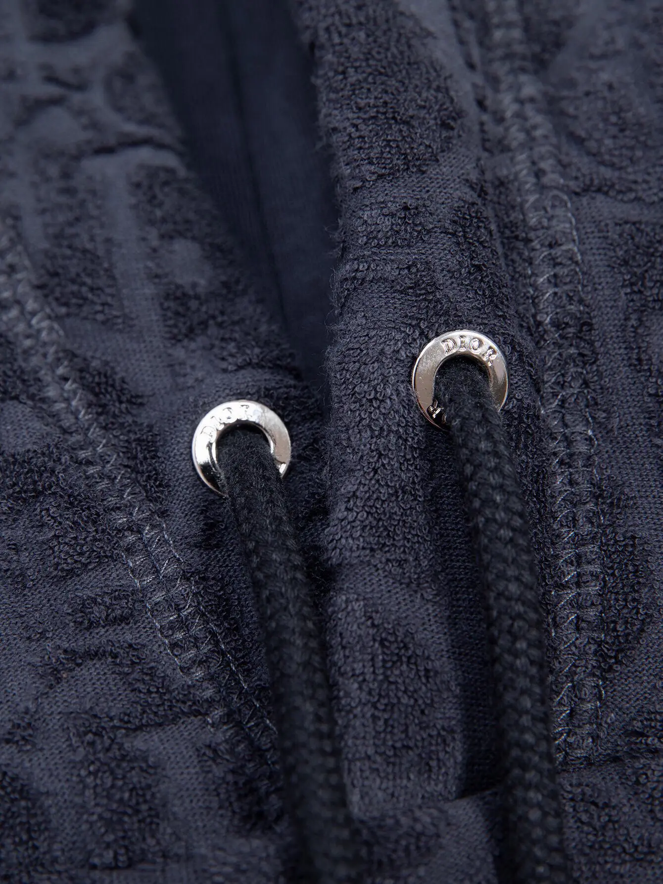 Oblique Terry Cotton Jacquard Hoodie D19516071 — view 4