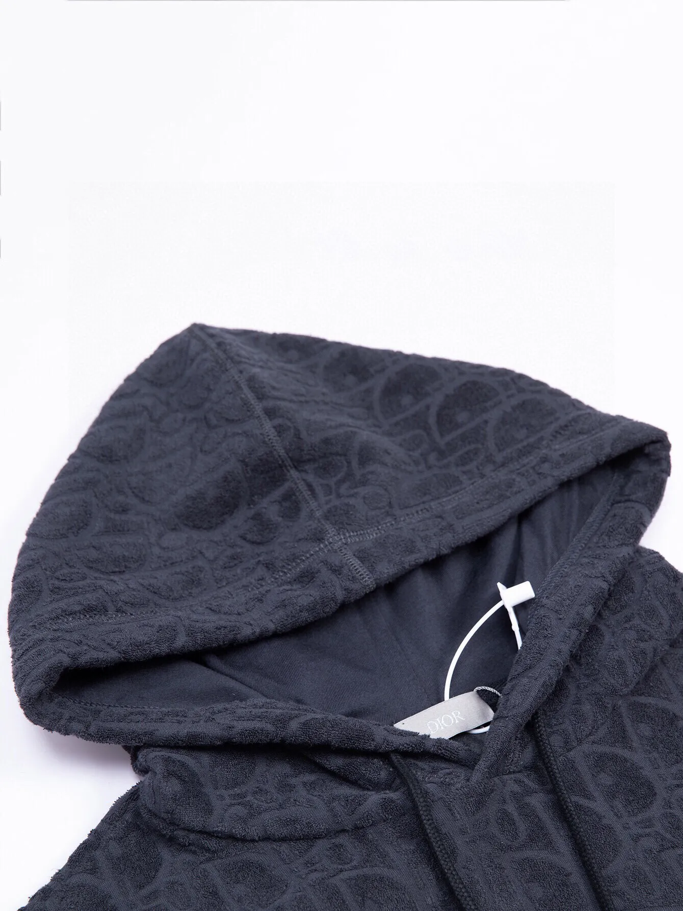 Oblique Terry Cotton Jacquard Hoodie D19516071 — view 5