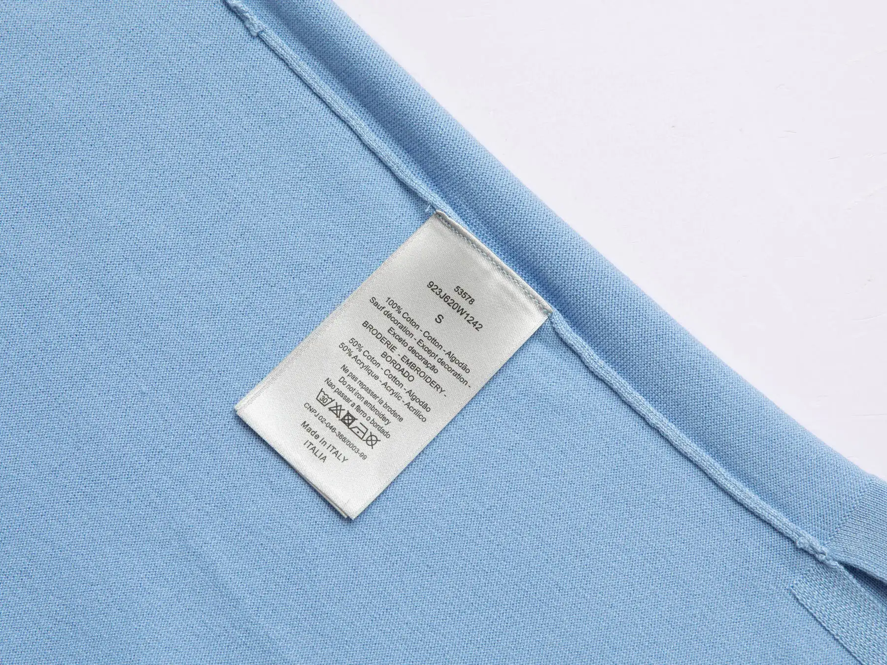 Cashmere-Blend Knit Polo Shirt D20015274 — view 7