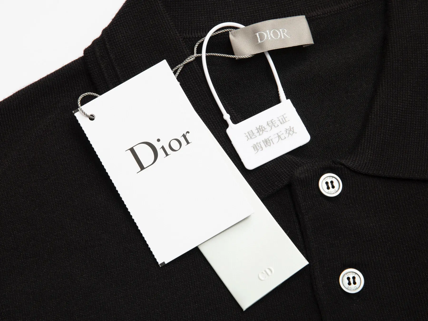 Christian Dior Couture Cashmere Knit Polo Shirt D20015273 — view 3