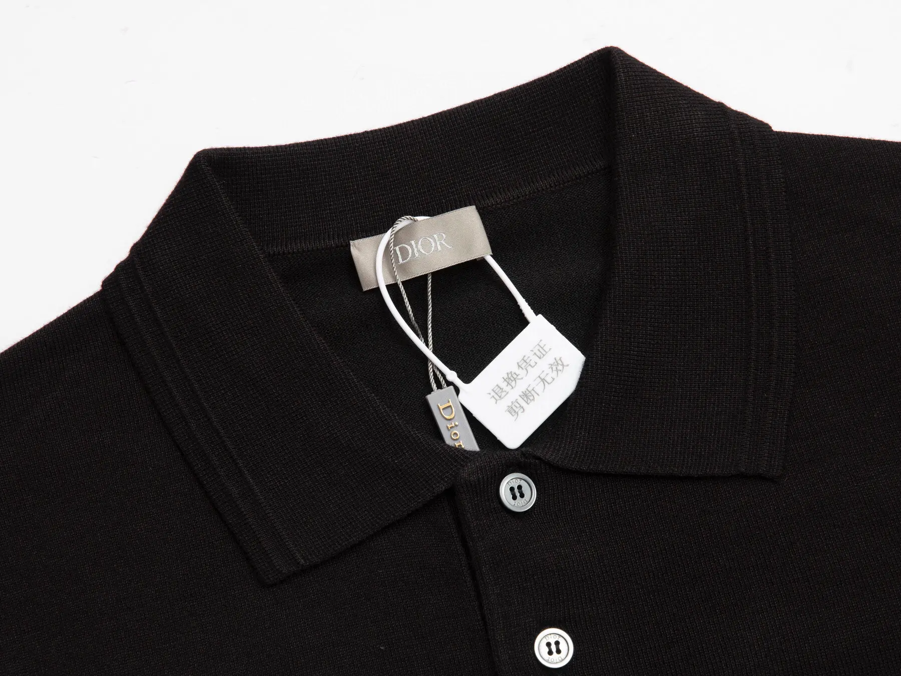 Christian Dior Couture Cashmere Knit Polo Shirt D20015273 — view 4