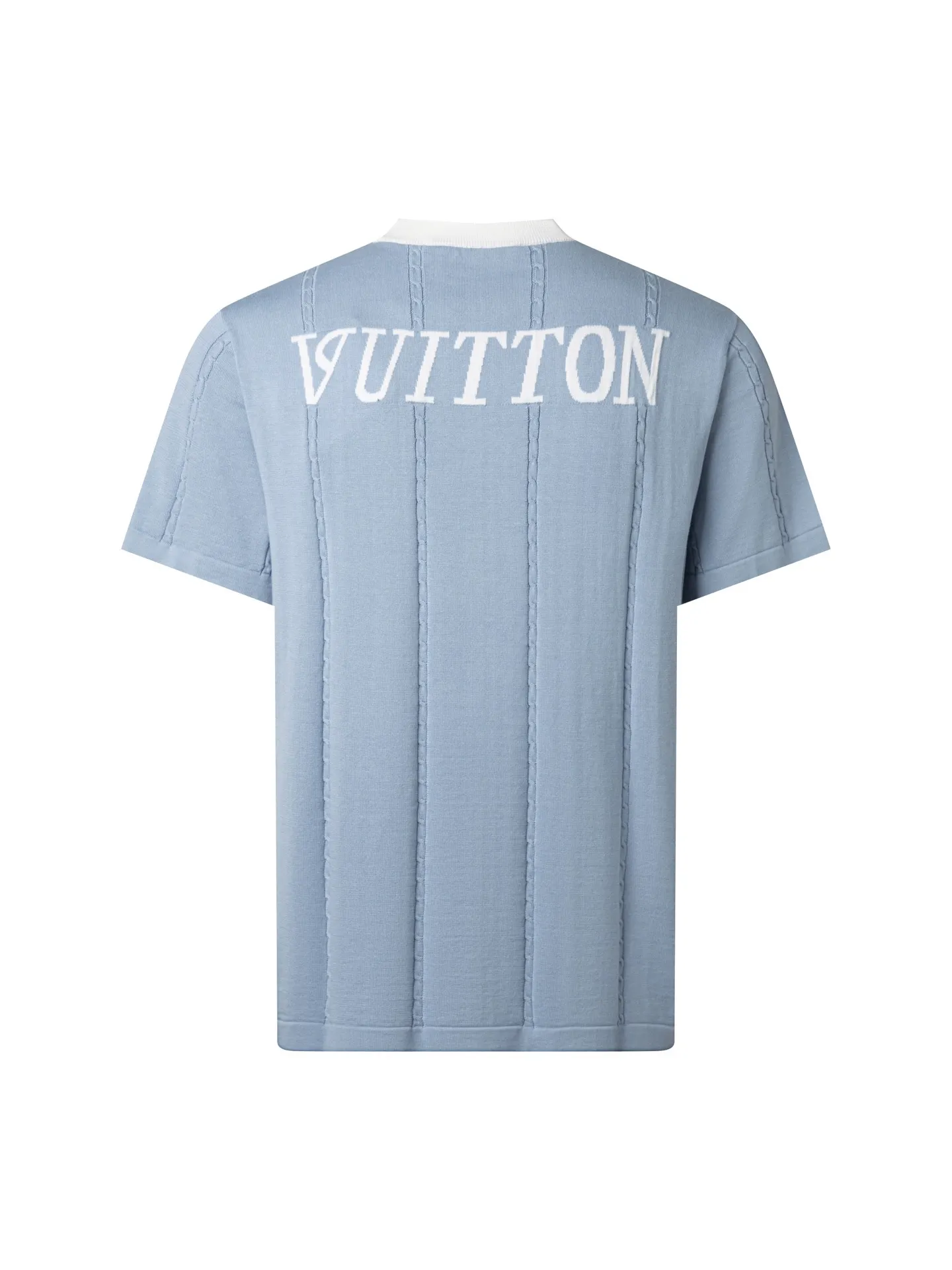 Embroidered Patch Wool-Blend Knit T-Shirt D20015270 — view 2