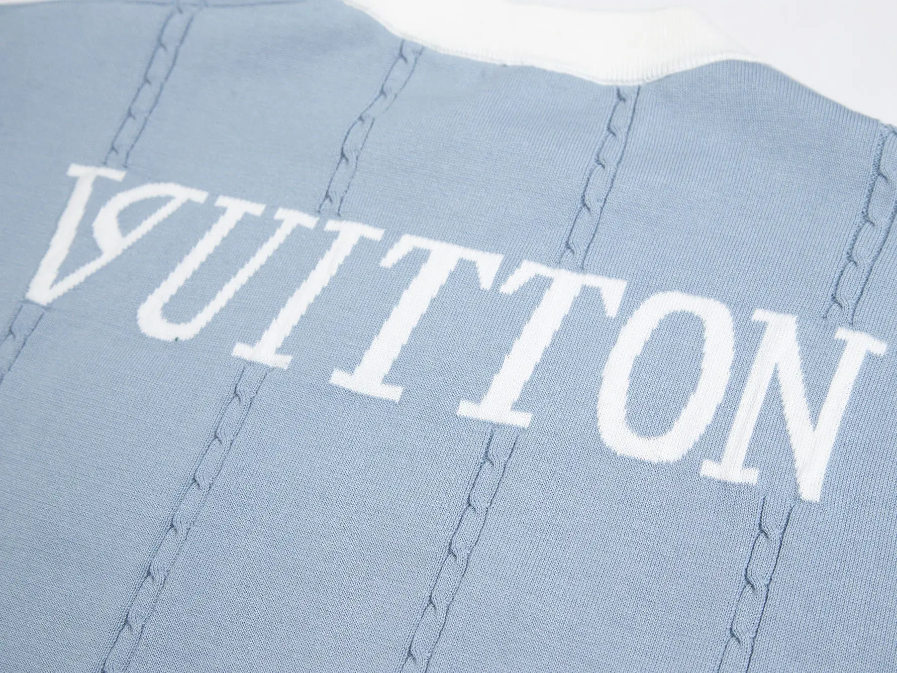 Embroidered Patch Wool-Blend Knit T-Shirt D20015270 — view 6