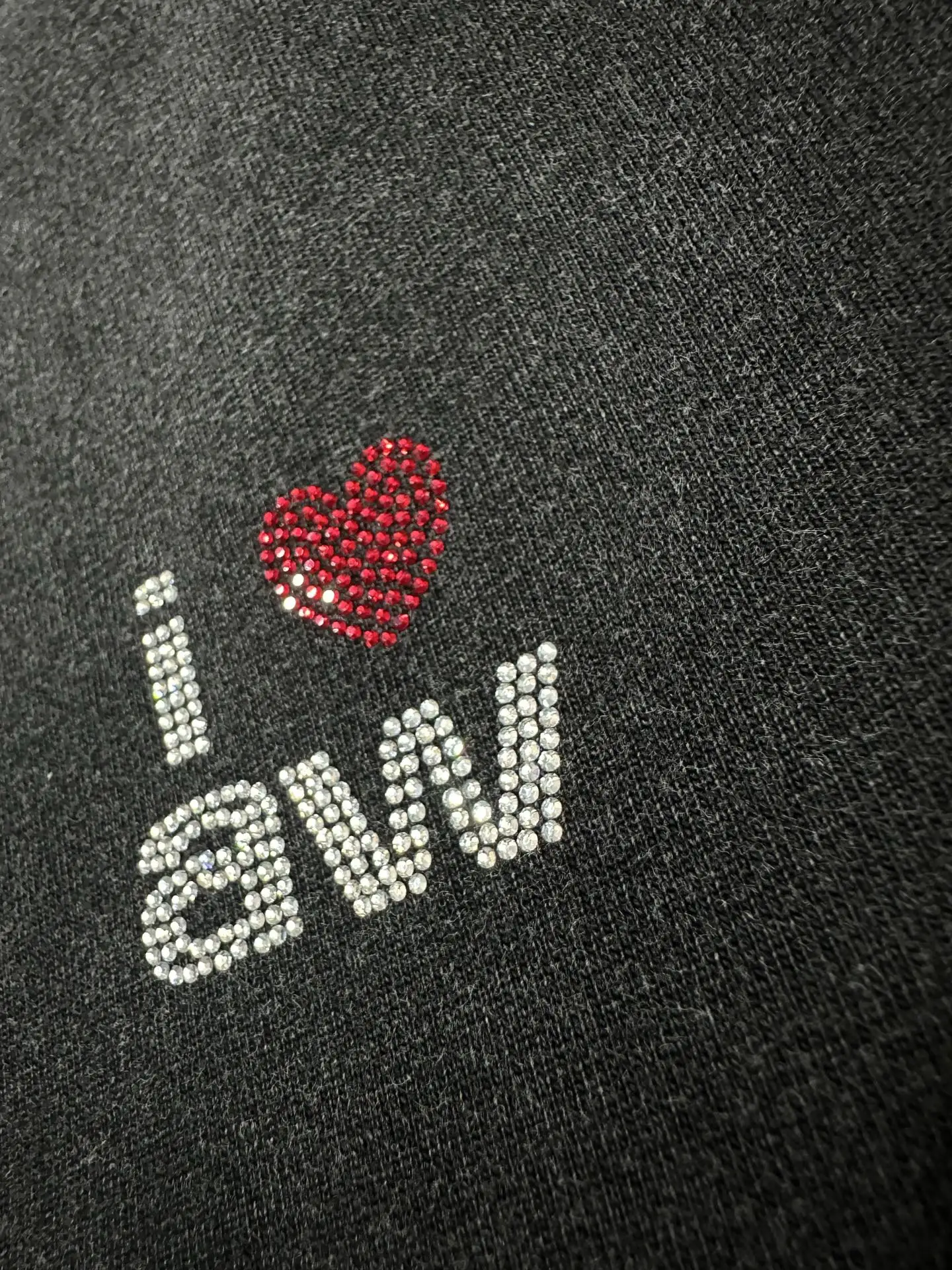 Hotfix Rhinestone Logo Cotton T-Shirt D20023129 — view 8