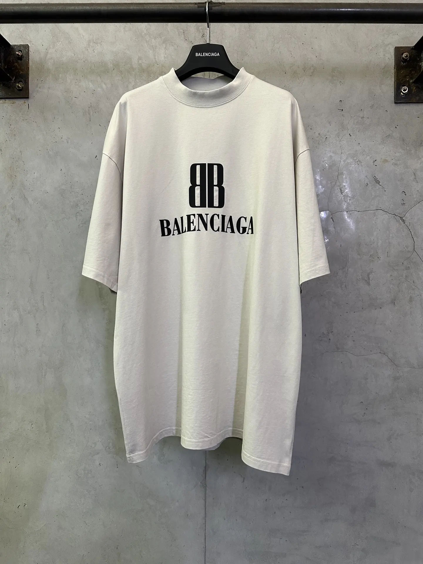 Double B Logo Print Cotton T-Shirt D20012501