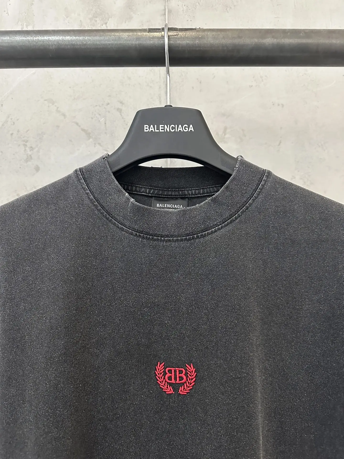 Logo Embroidery Washed Cotton T-Shirt D20018908 — view 5