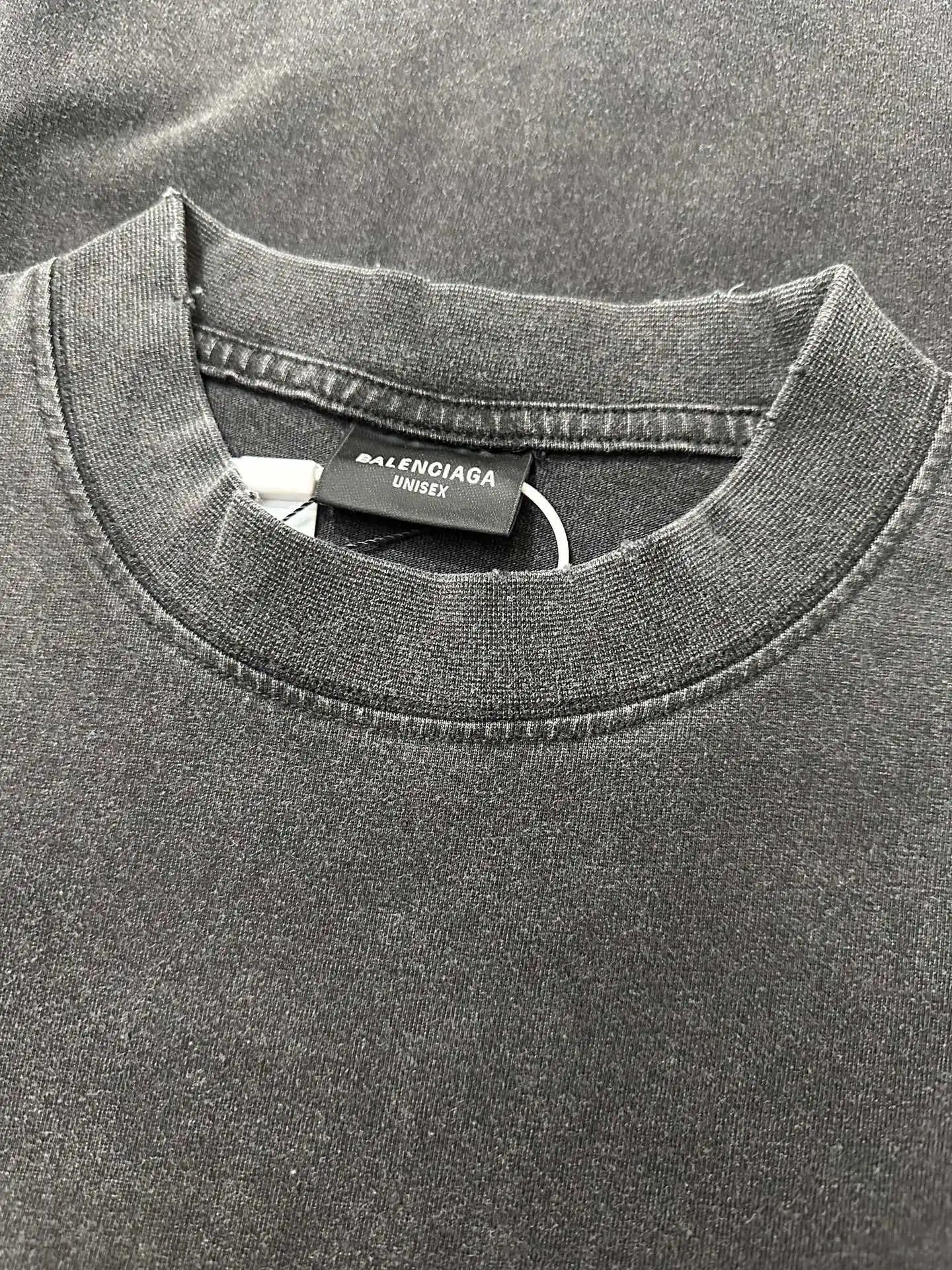 Logo Embroidery Washed Cotton T-Shirt D20018908 — view 6