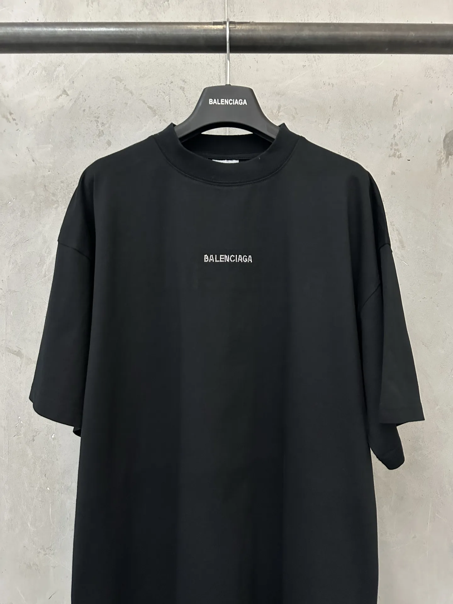 Rhinestone Logo Oversized T-Shirt D20018892 — view 3