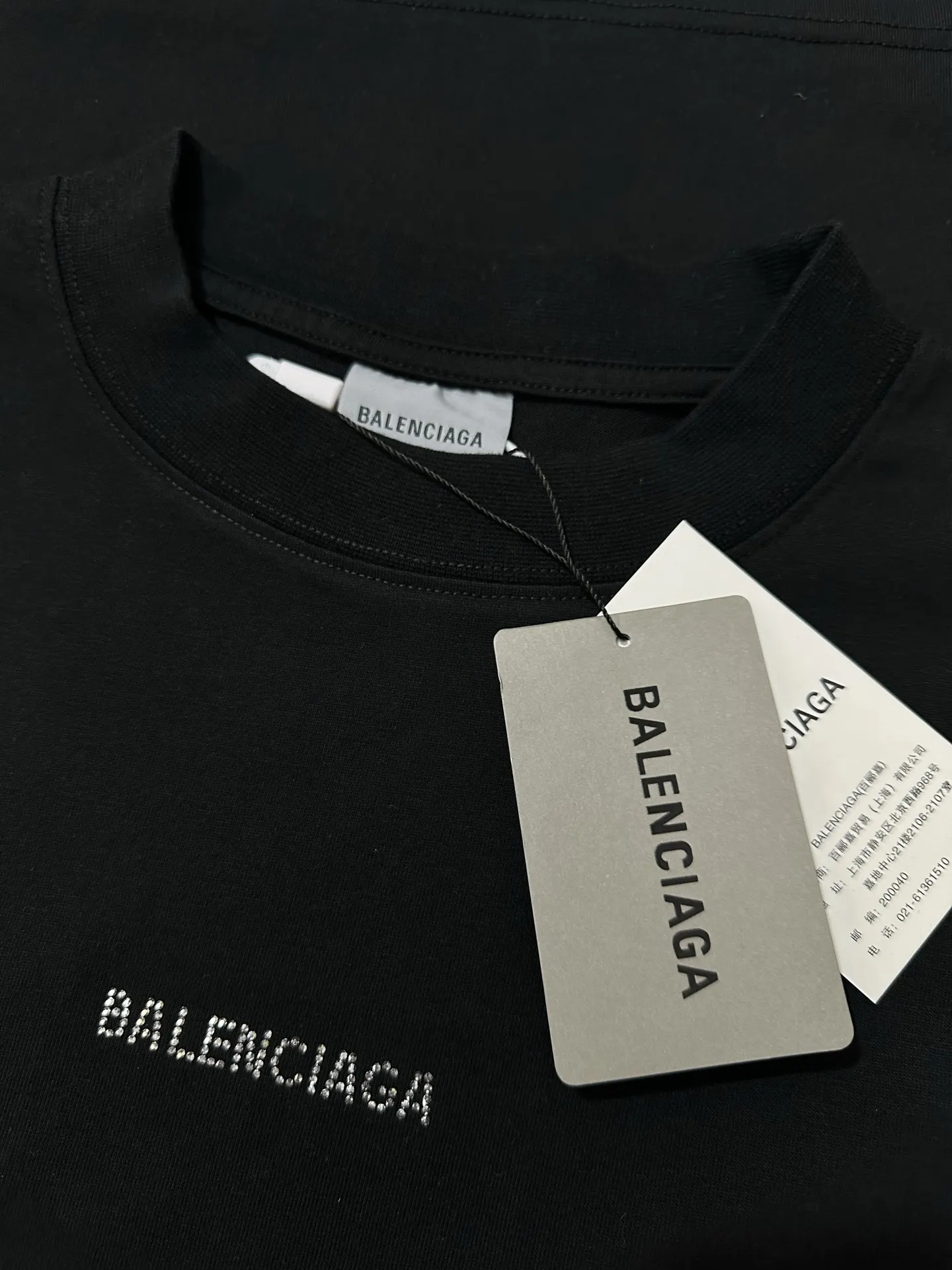 Rhinestone Logo Oversized T-Shirt D20018892 — view 6