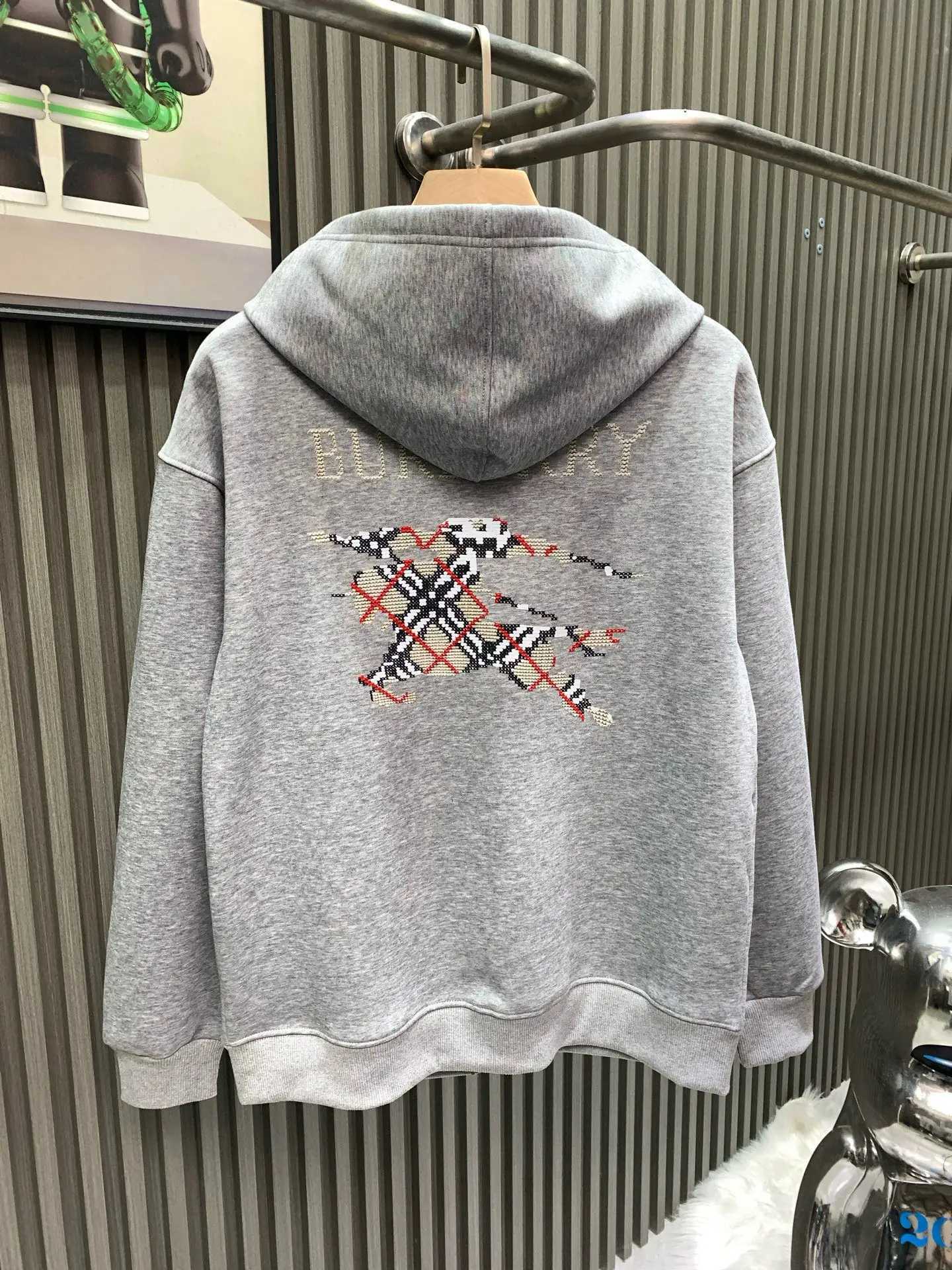 Equestrian Knight Embroidered Zip-Up Hoodie D20014131 — view 2