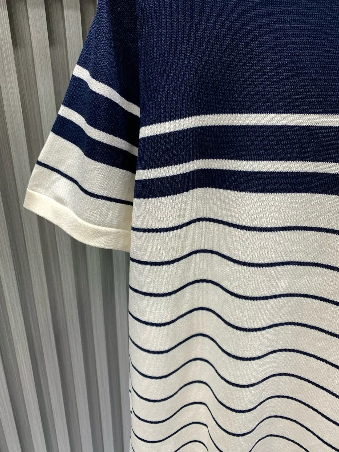 Striped Cotton-Knit Polo Shirt D20014121 — view 8
