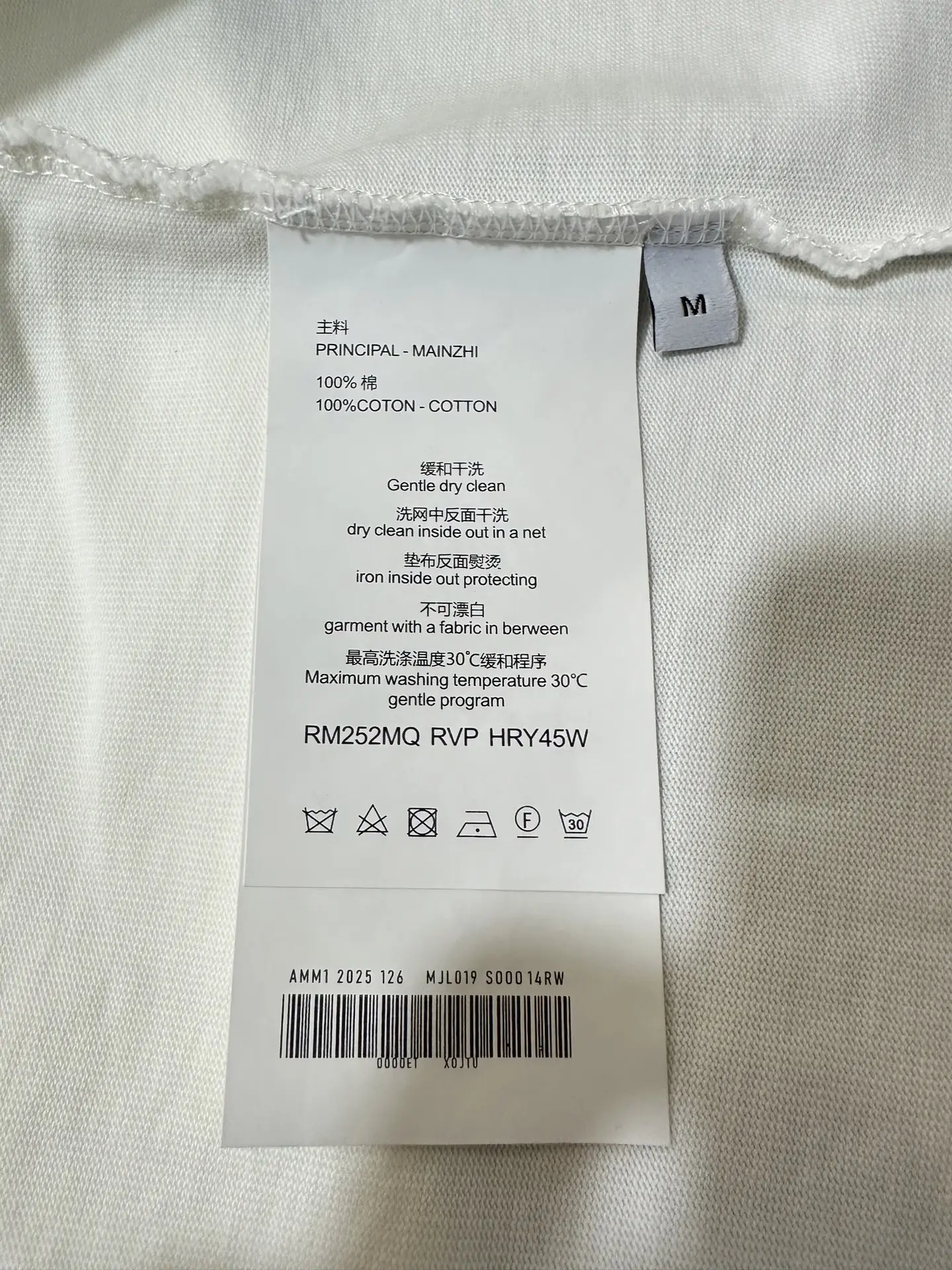 Logo Print Heavyweight Cotton T-Shirt D20011470 — view 9