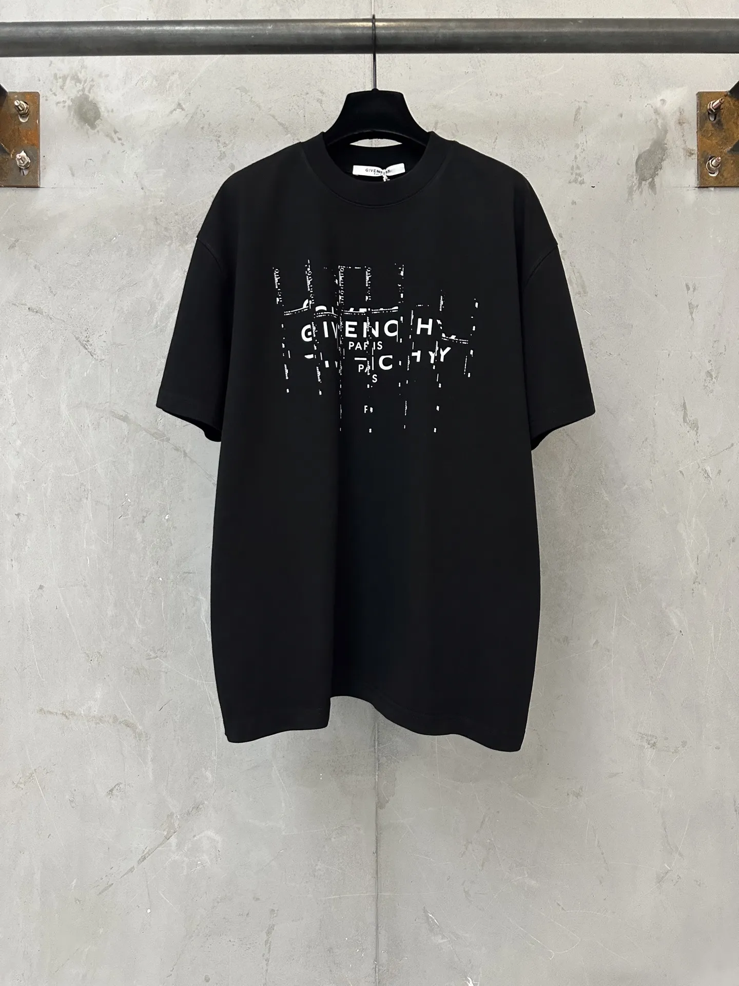 Distorted Logo Heavyweight Cotton T-Shirt D20011490