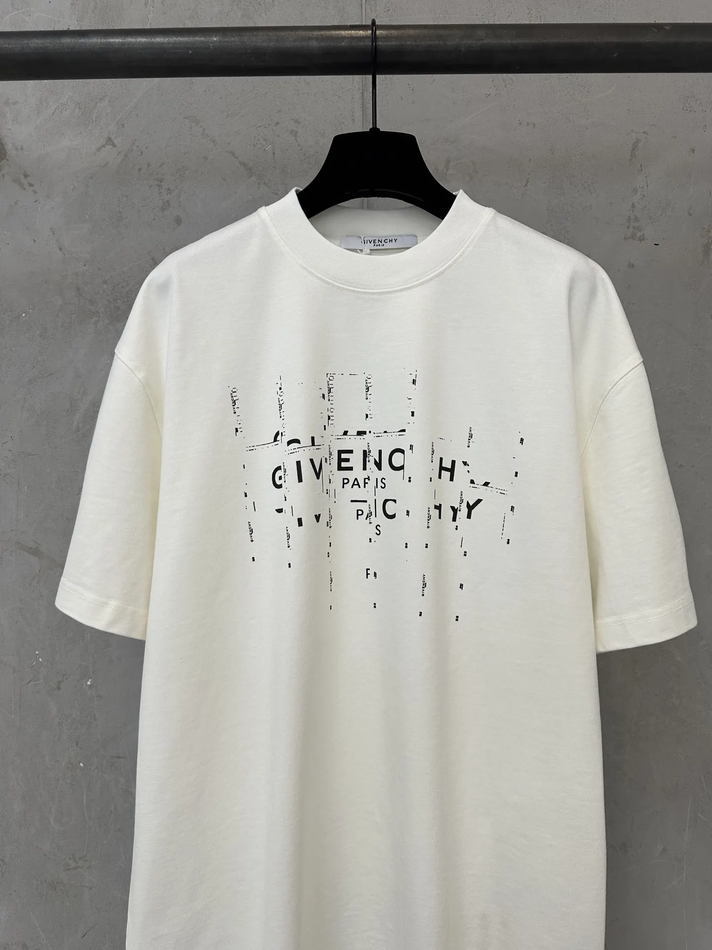 Distorted Logo Heavyweight Cotton T-Shirt D20011491 — view 3