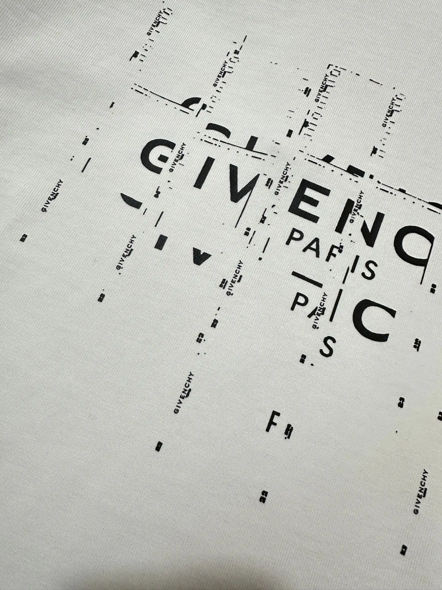 Distorted Logo Heavyweight Cotton T-Shirt D20011491 — view 6