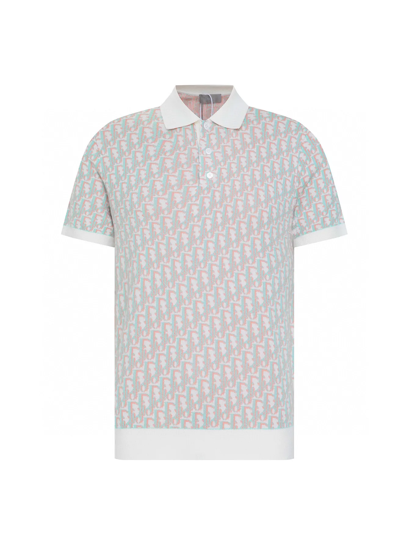 Oblique Jacquard Knit Polo Shirt D20515271