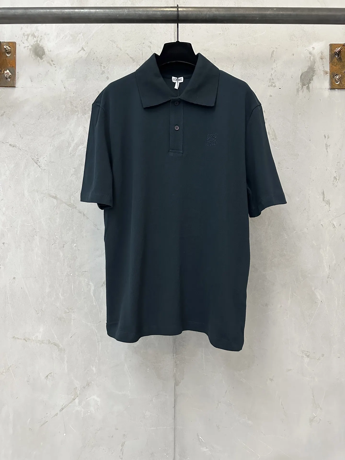 Anagram Embroidered Cotton-Piqué Polo Shirt D20511464