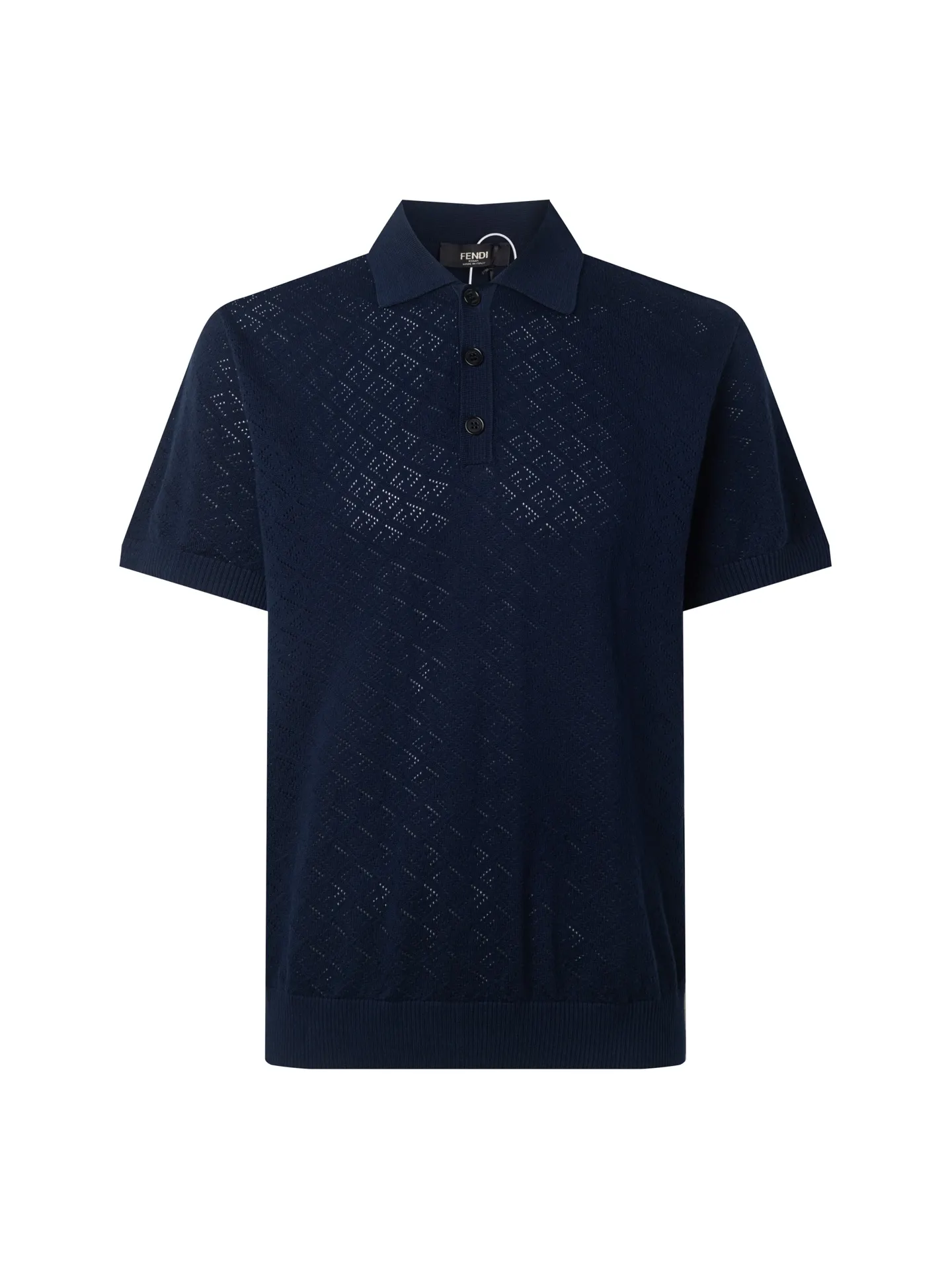 Logo Jacquard Wool-Blend Polo Shirt D20511062