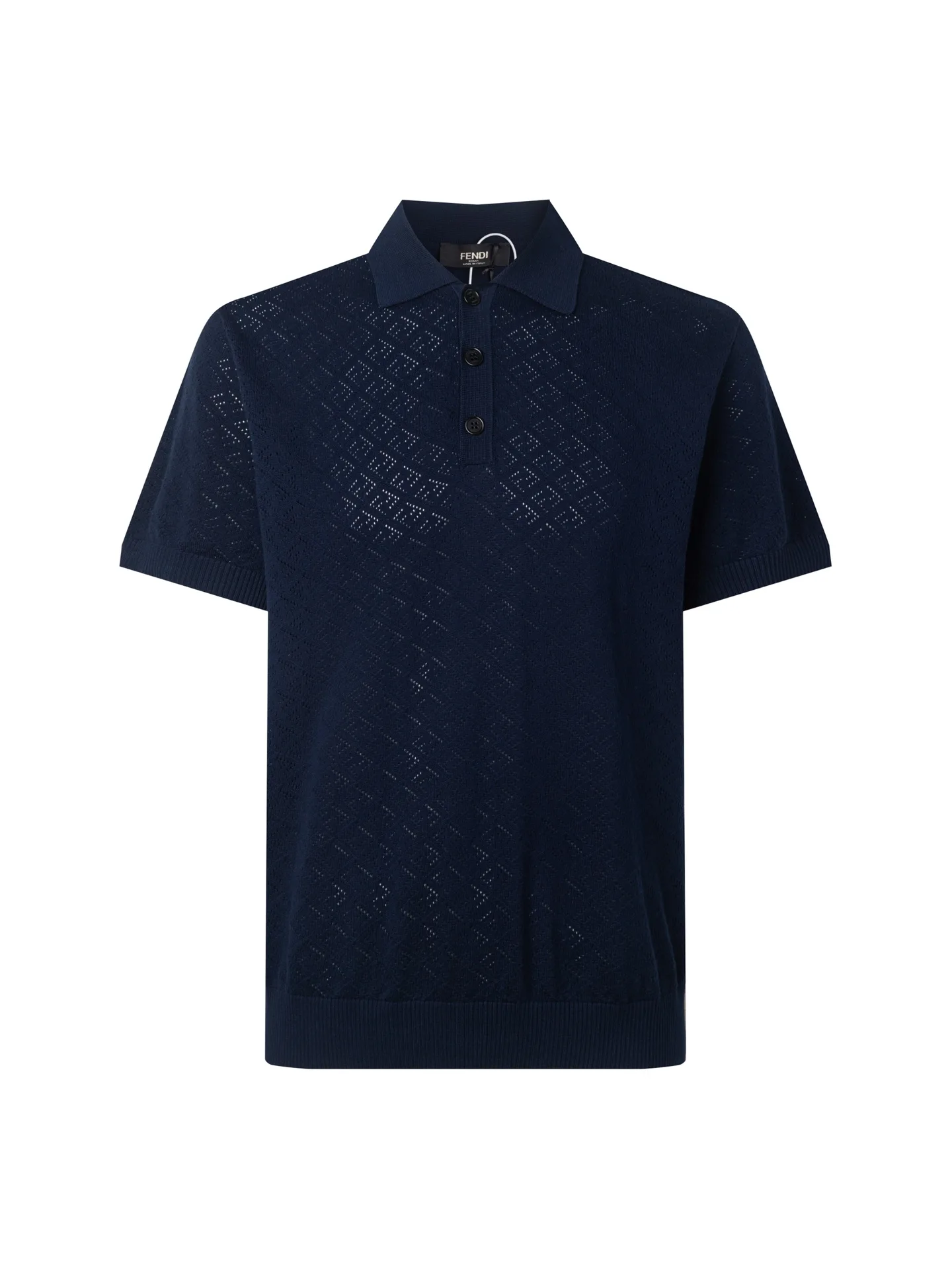 Logo Jacquard Wool-Blend Polo Shirt D20511062