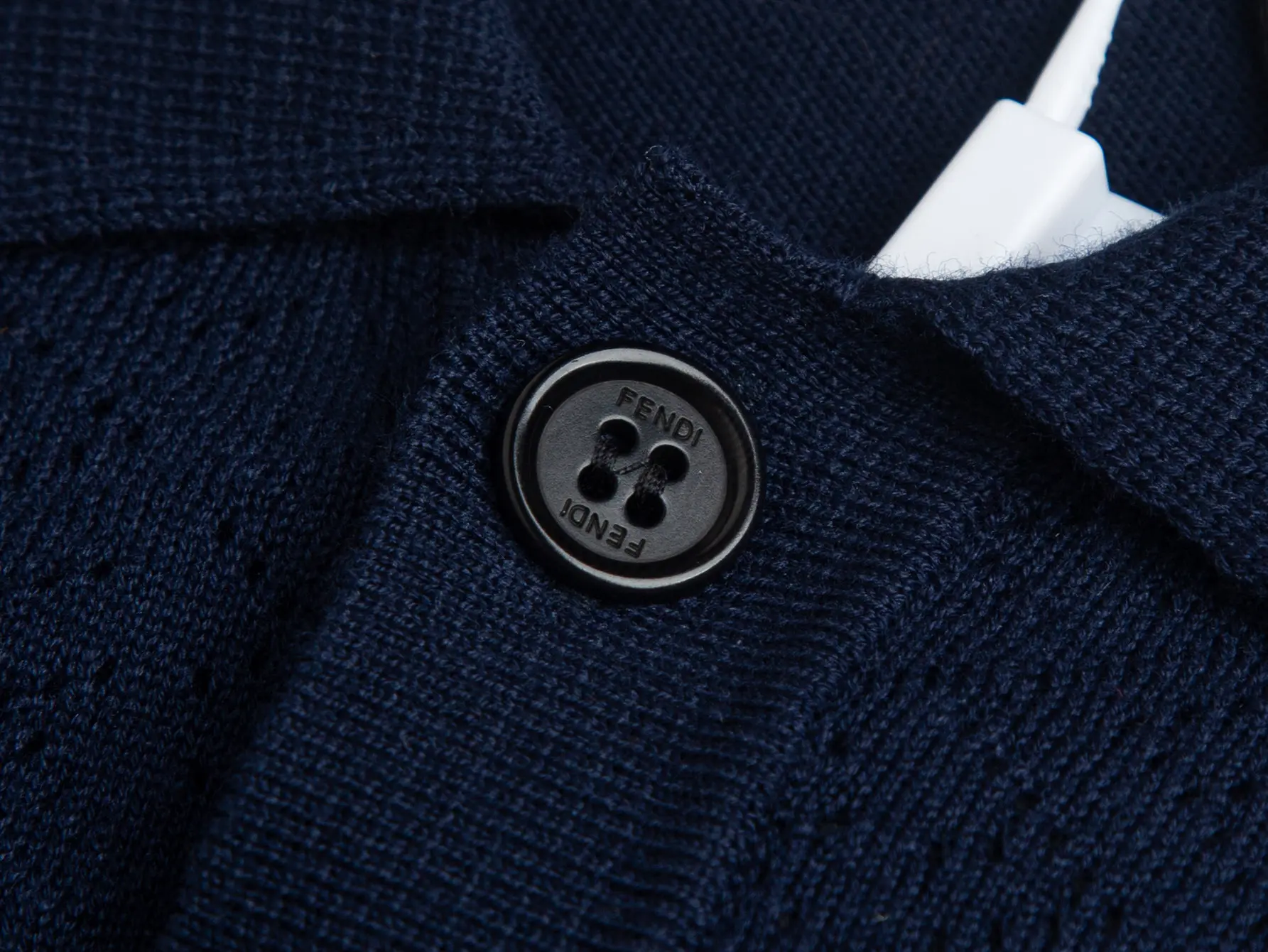 Logo Jacquard Wool-Blend Polo Shirt D20511062 — view 4