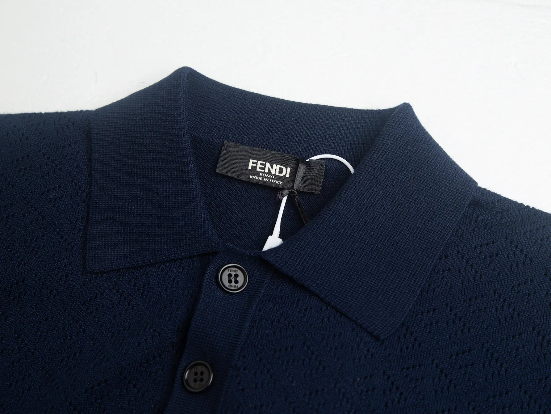 Logo Jacquard Wool-Blend Polo Shirt D20511062 — view 5